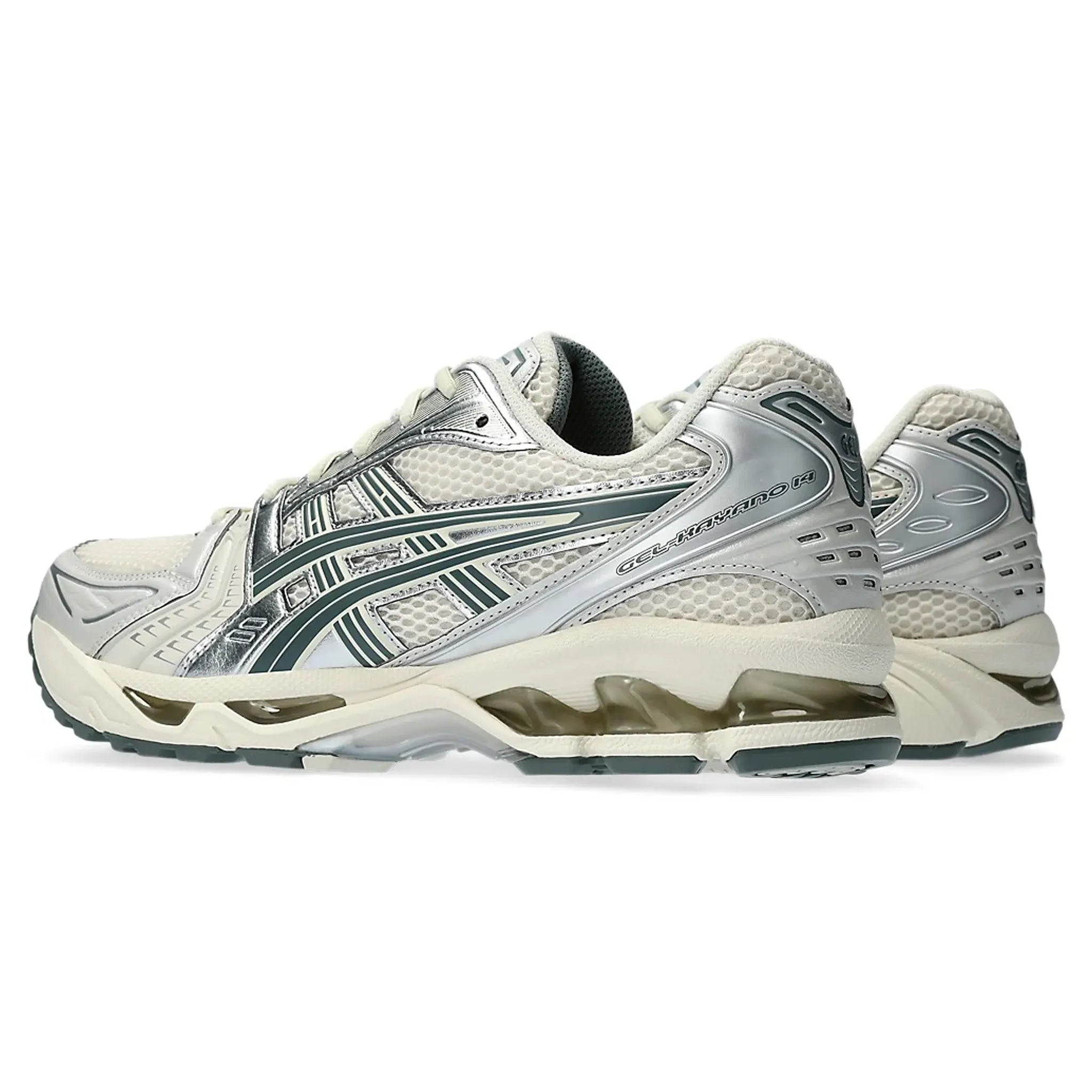 ASICS Gel Kayano 14 Running Shoes for Men - Birch/Dark Pewter - Lightweight Cushioned Sneakers for Jogging, Gym Workouts & Everyday Wear