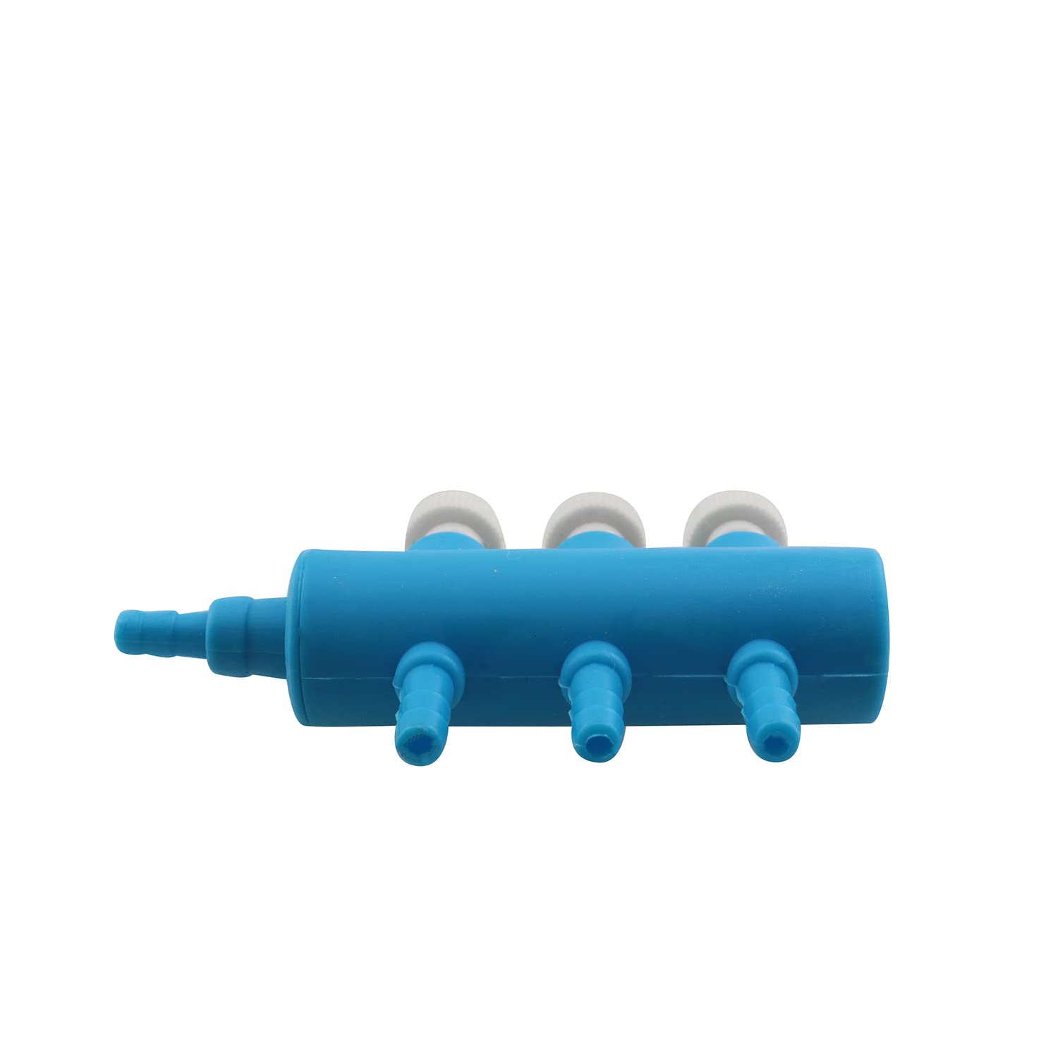RLECS 3-Way Air Manifold Splitter - 8mm to 4mm Oxygen Hose Distributor for Aquarium Air Pumps | Fish Tank Air Flow Control with Lever | Perfect for Multiple Air Tube Connections in Aquariums, Hydroponics & Oxygen Therapy