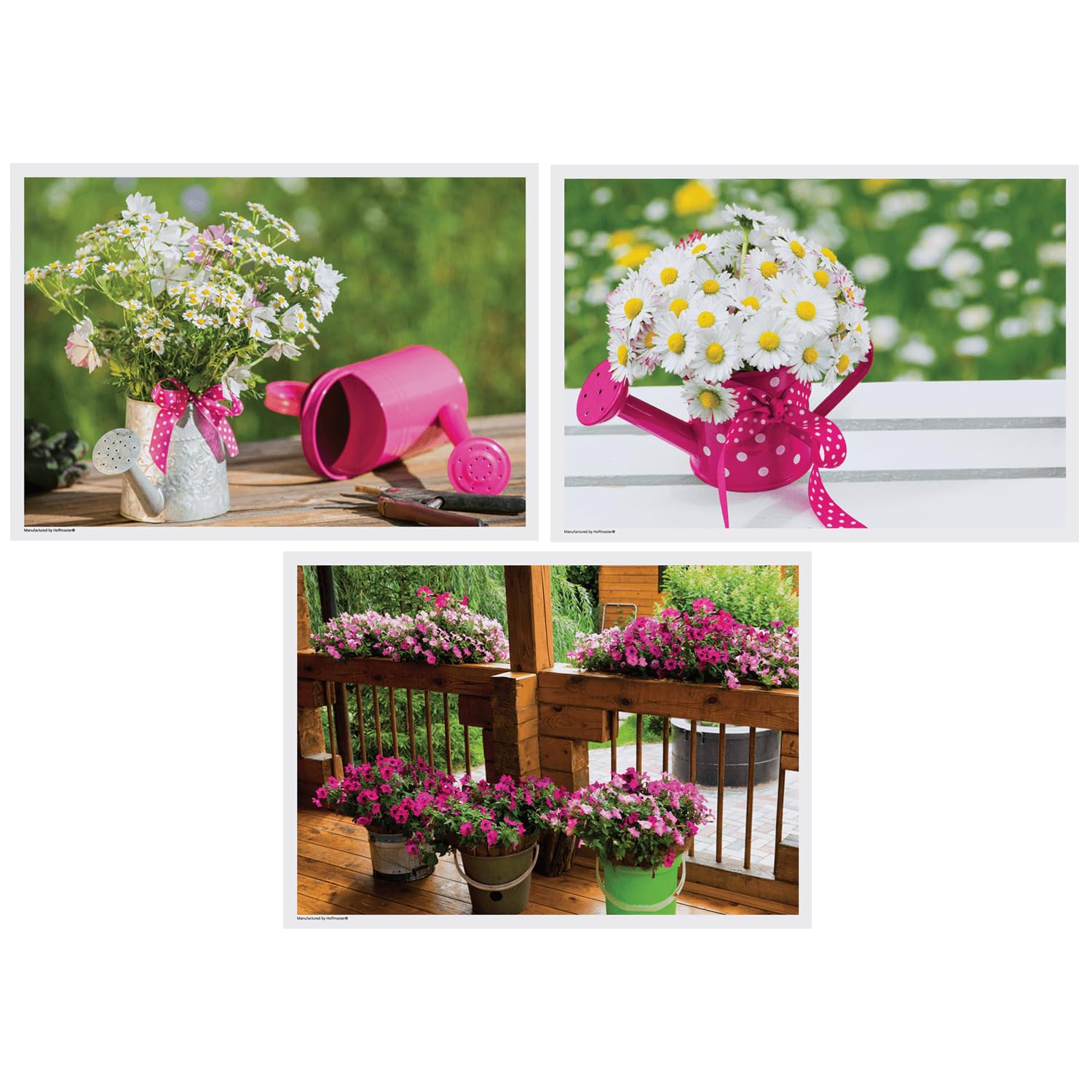 Hoffmaster 702071 Pretty Pink Garden Printed Placemats - 10