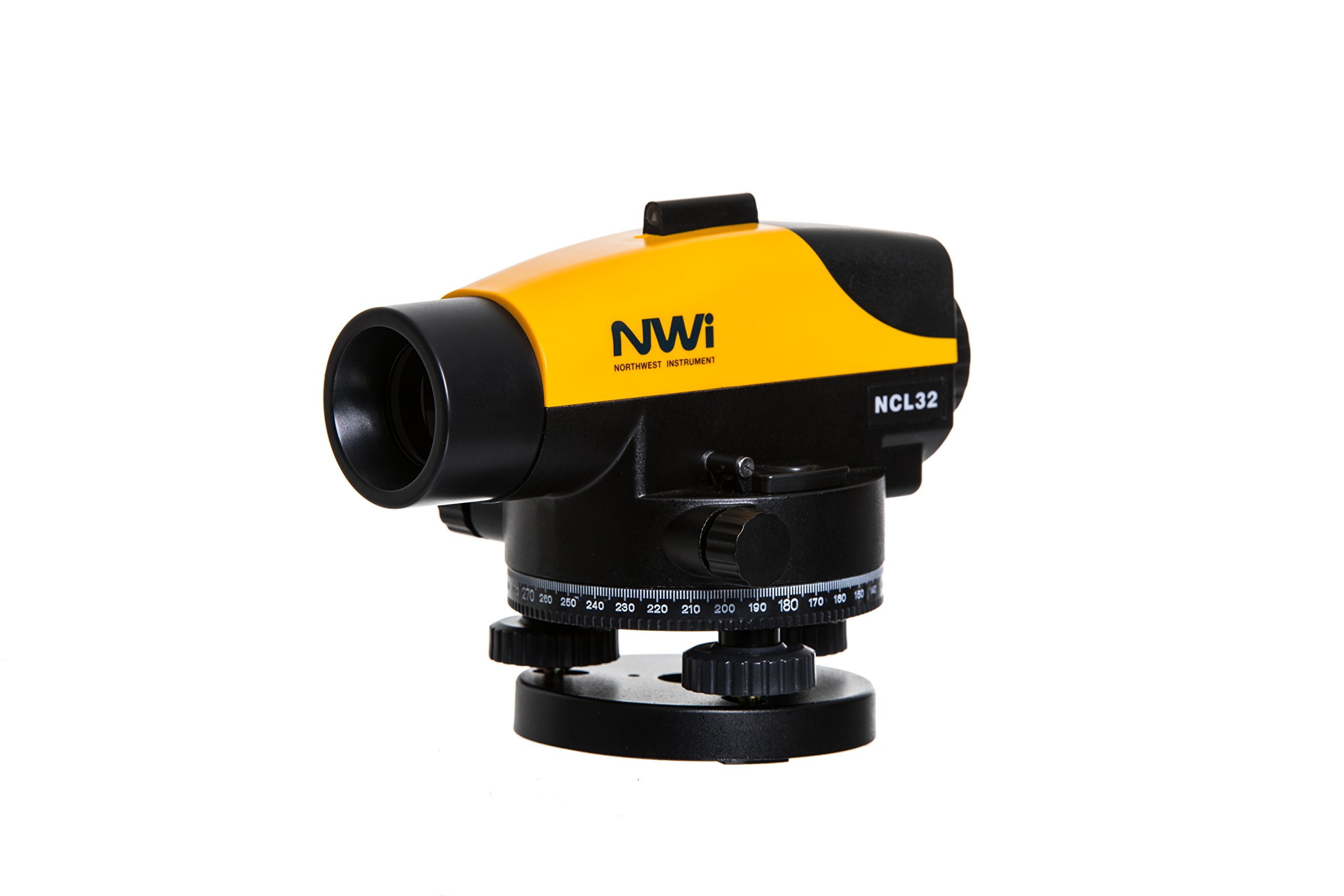 NWI NCLP32 32X Automatic Optical Level Kit with Tripod & Grade Rod - Professional Survey Transit for Land Surveying, Construction Leveling & Engineering Projects - High-Precision Builders Level for Accurate Measurements