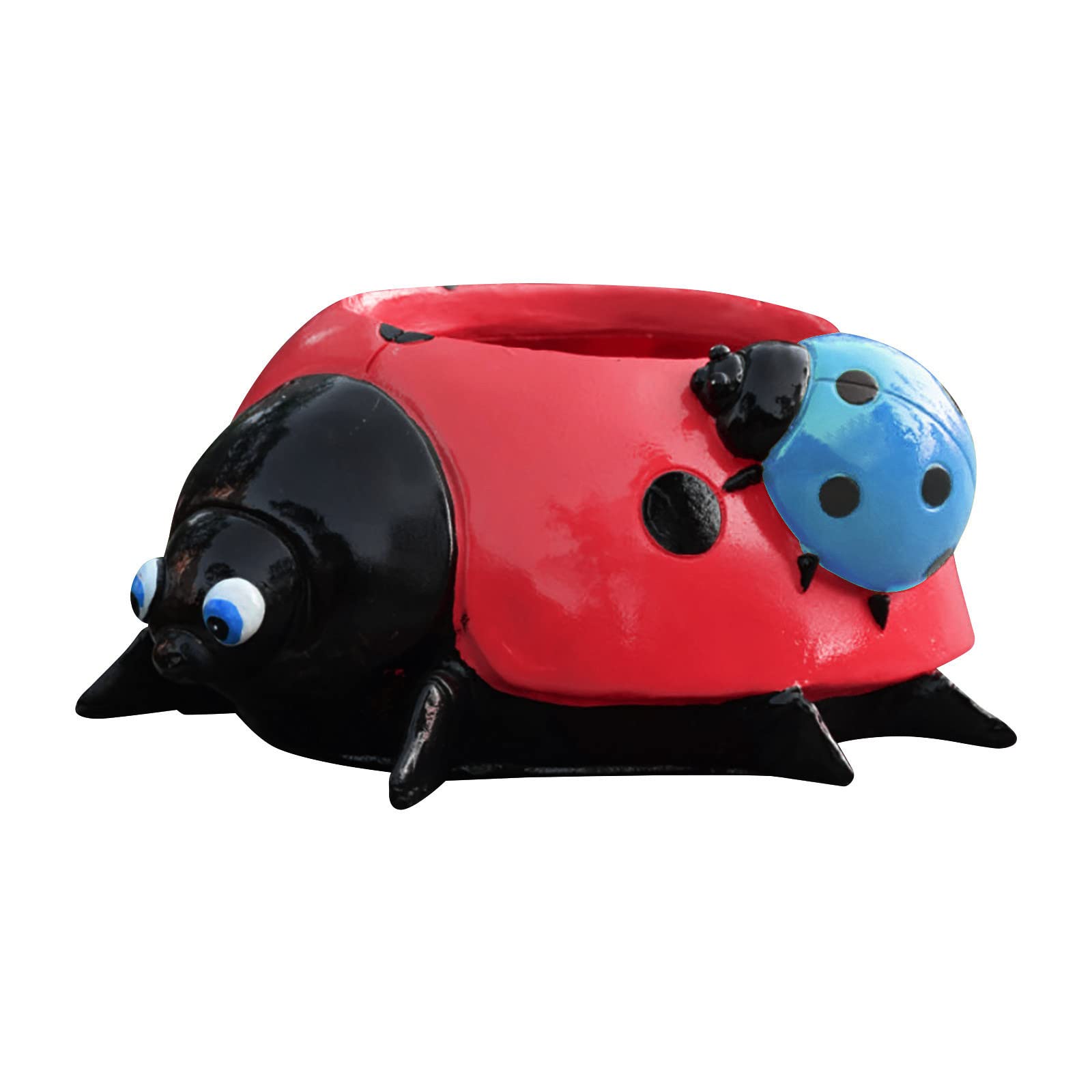 DFDGBD Large Christmas Ornaments - Realistic Ladybug Garden Decor, Flower Pot & Yard Decoration for Outdoor/Indoor Use - Perfect for Holiday, Wedding, and Home Garden Decorating