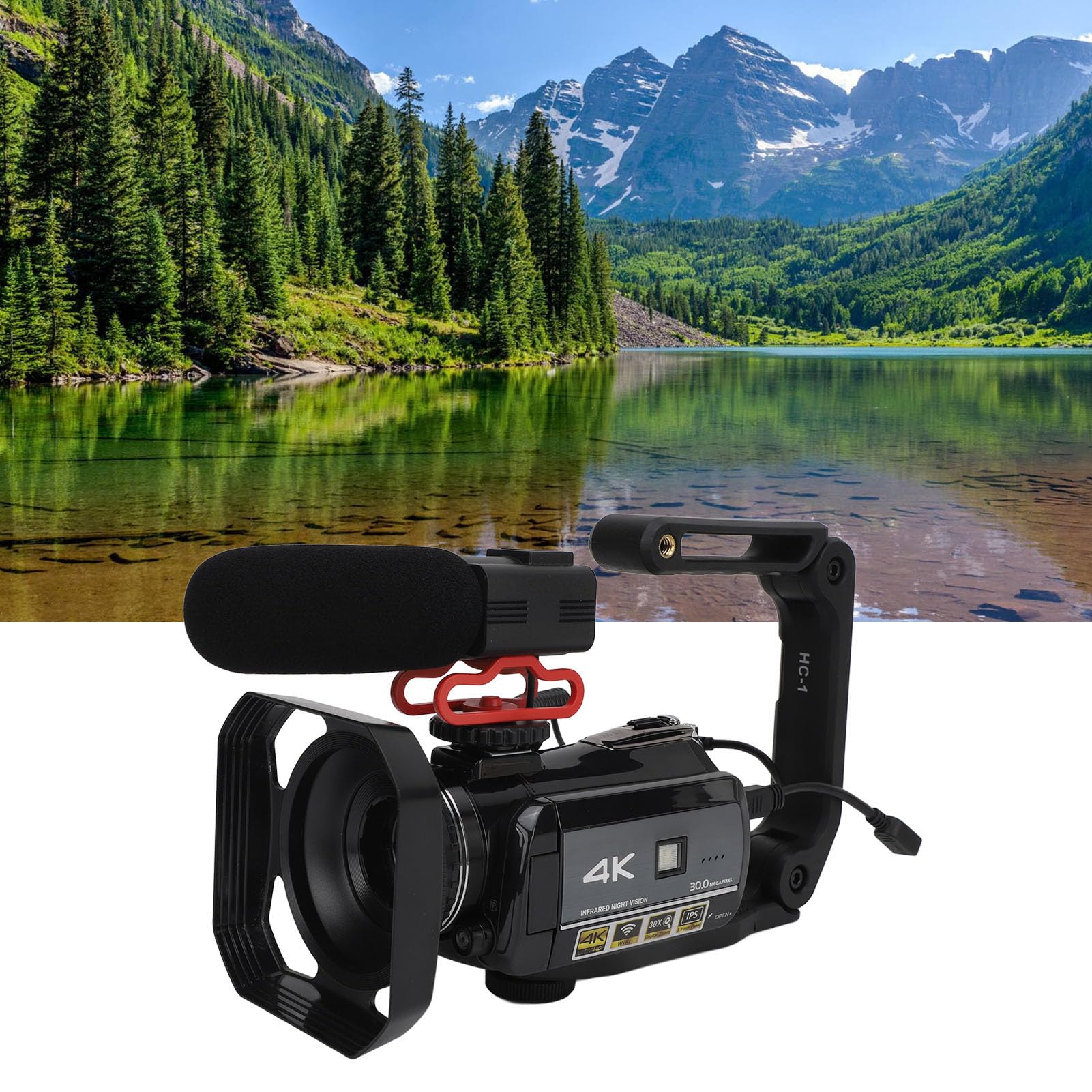ASHATA 4K Vlogging Camera with Touchscreen & Night Vision - Perfect for Travel Vlogging