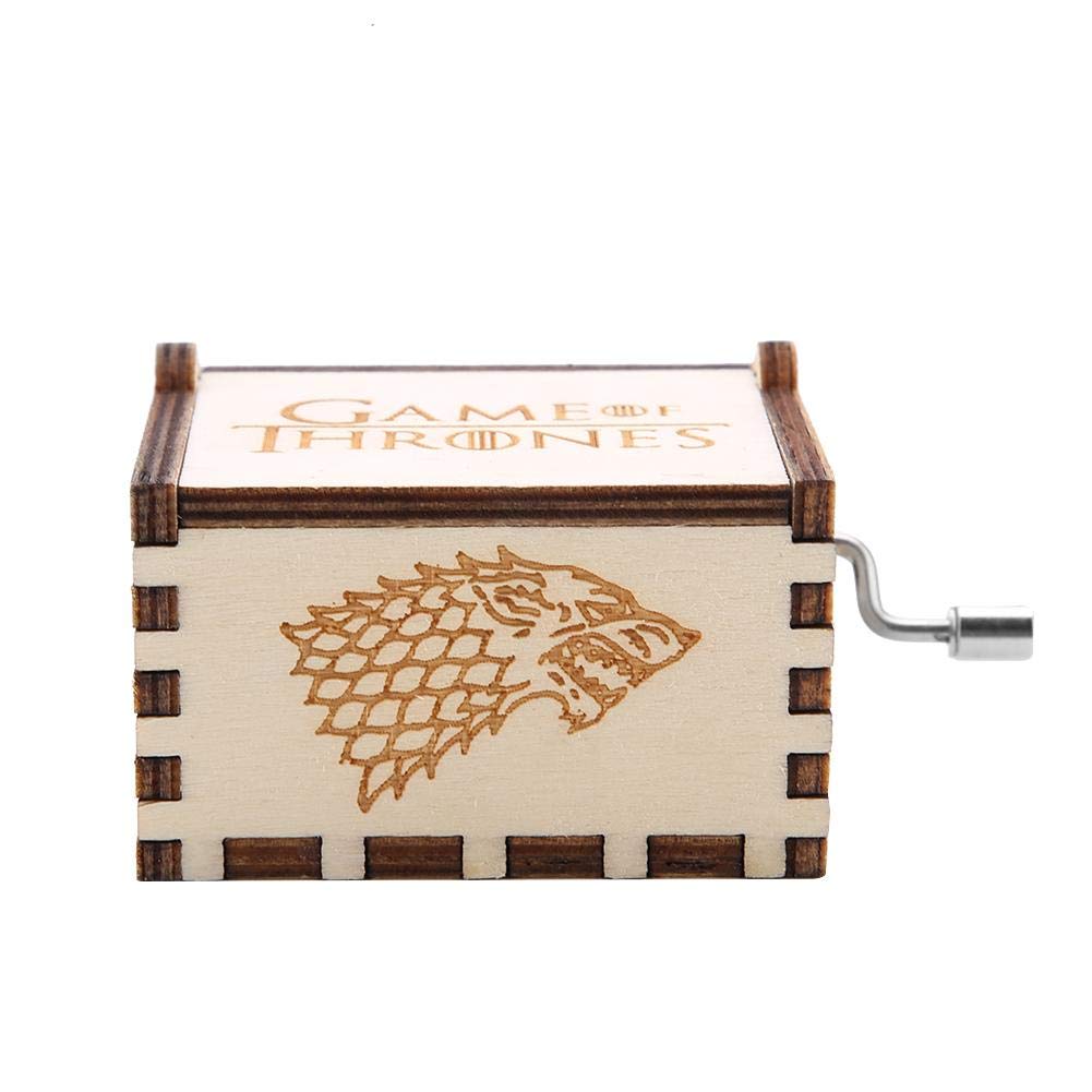 Taidda Hand-Cranked Carved Wooden Music Box - Classic Home Ornament for Birthday, Anniversary & Wedding Gifts | Perfect for Bedroom Decor, Romantic Surprises & Special Occasions
