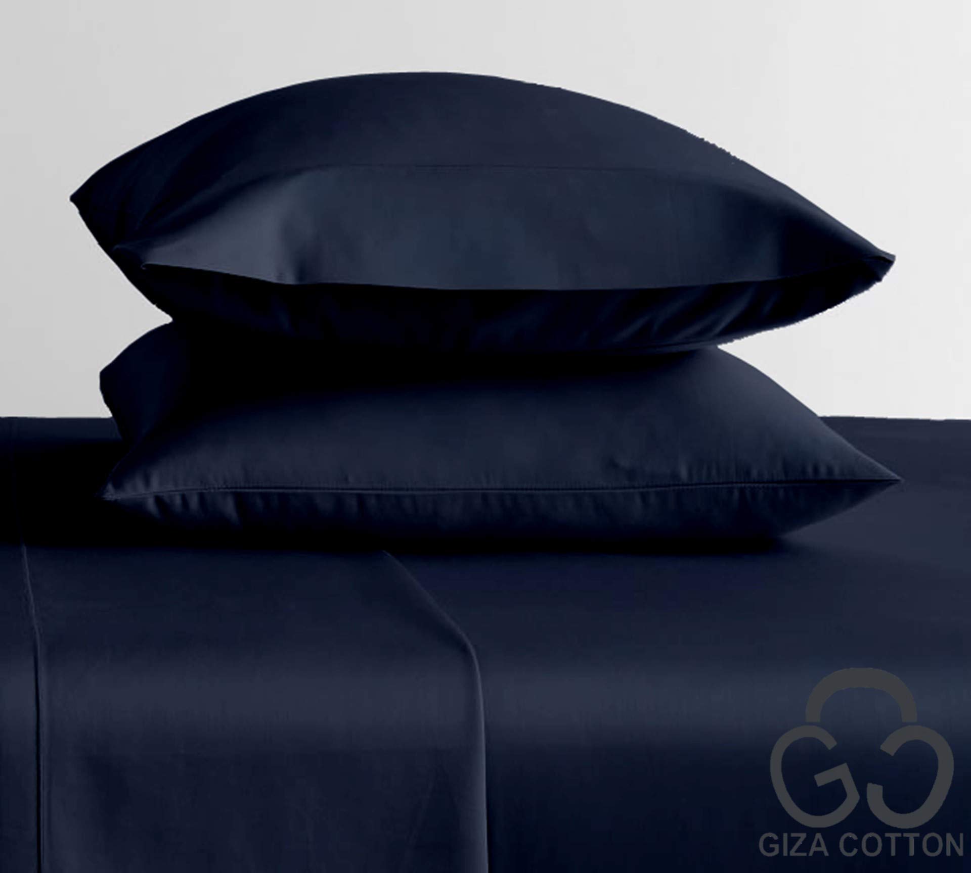 4-Piece 100% Giza Egyptian Cotton Sheets Set - Extra Deep Pocket 25