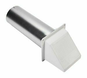 Amana 4396007RW Dryer Outdoor Vent Cap Assembly - Gray White | Weatherproof & Durable Exhaust Cover for Clothes Dryer | Perfect for Home Laundry Rooms & Outdoor Installations