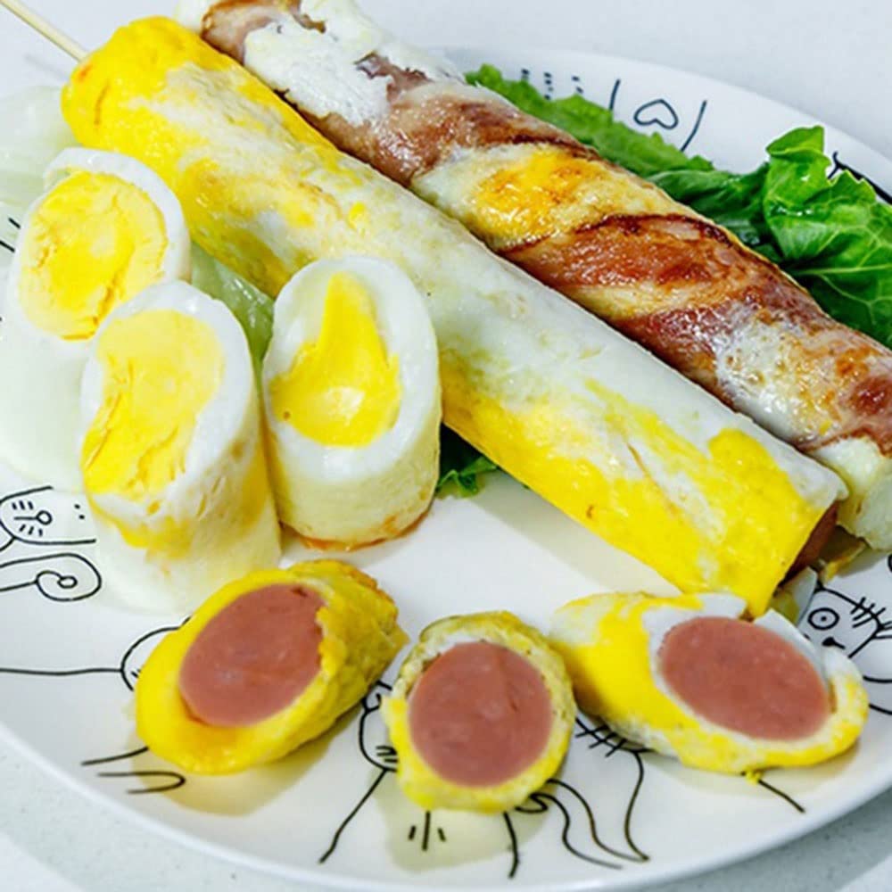 Electric Egg Roll Maker - Automatic 4 Sausage Breakfast Machine, Multifunctional Egg Cooker & Boiler for Home DIY Cooking | Perfect for Quick Breakfasts, Snacks & Party Food Prep