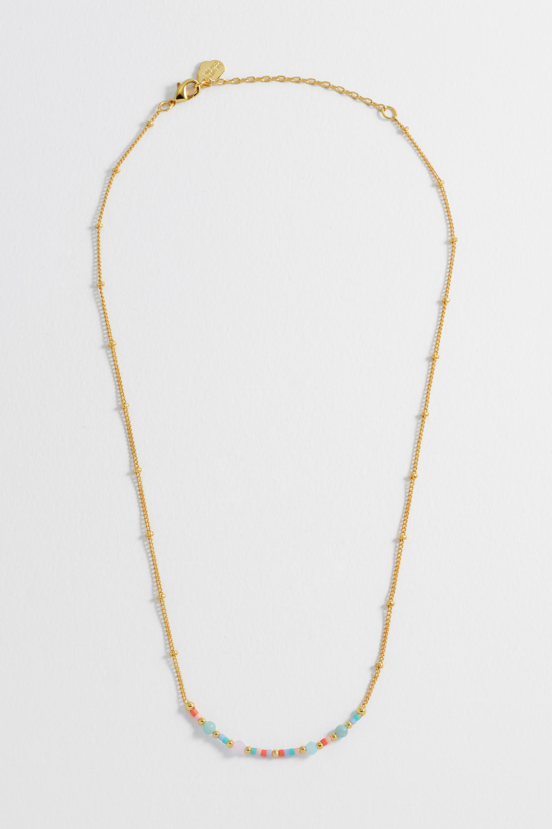 Mini Mixed Beaded Chain Necklace for Women - Dainty Layering Jewelry for Everyday Wear, Gift Giving & Boho Fashion