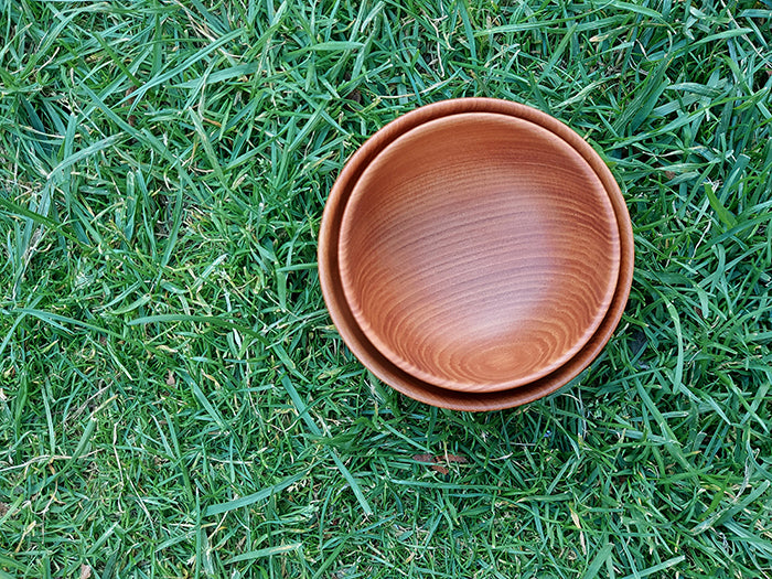 Okecraft Small Wooden Bowl by Kana Hasegawa - Handcrafted Japanese Wooden Serving Bowl for Salads, Snacks & Home Decor | Kinoca