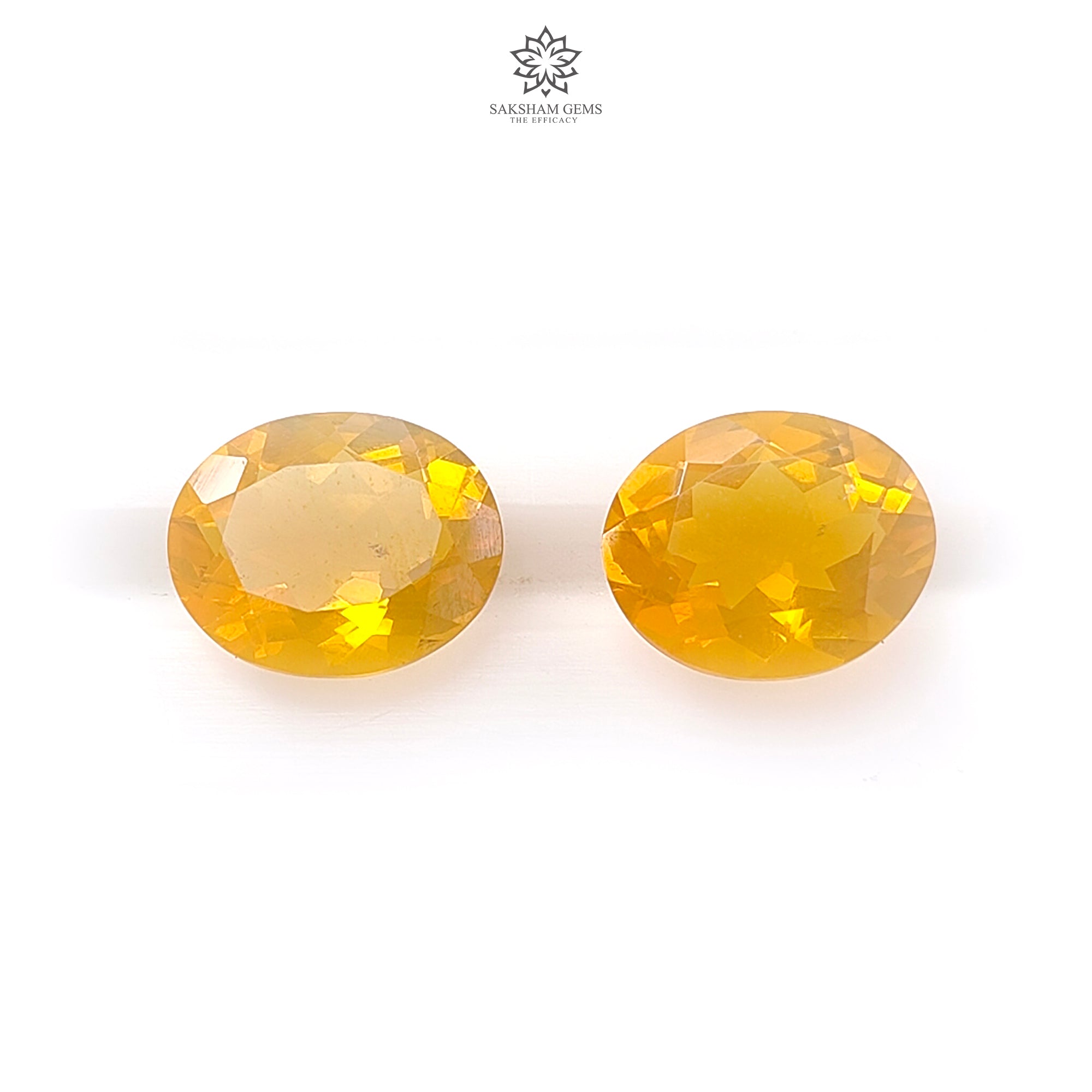 Natural Mexican Yellow Fire Opal Gemstone - Faceted Cut Oval & Square Shapes for Jewelry Making (Rings, Earrings, Necklaces) | Untreated & Authentic