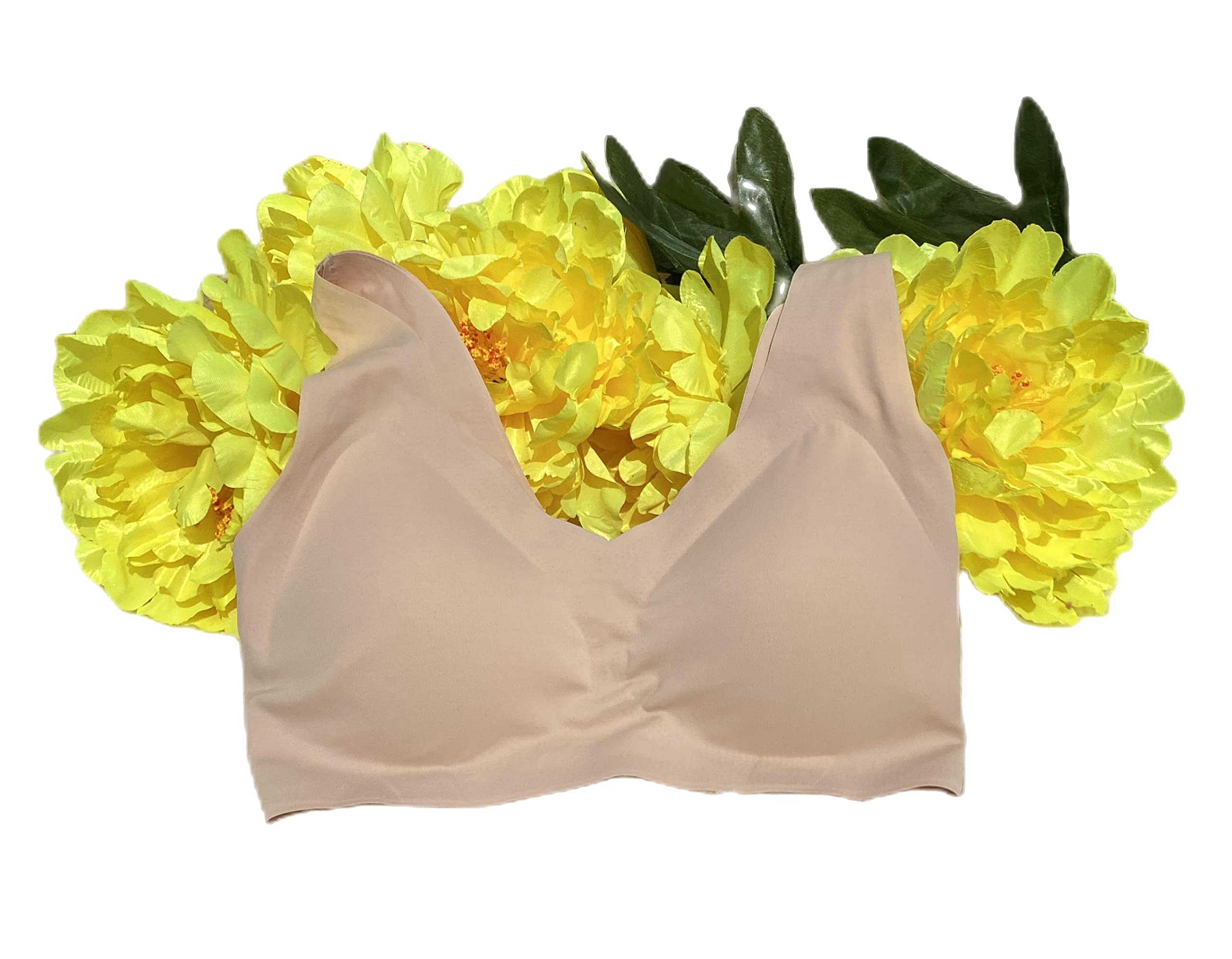 BIMEI Seamless Post-Surgery Mastectomy Bra with Pockets - Soft Comfortable Prosthesis Bra for Women - Perfect for Sleeping, Daily Wear & Recovery After Breast Cancer Surgery