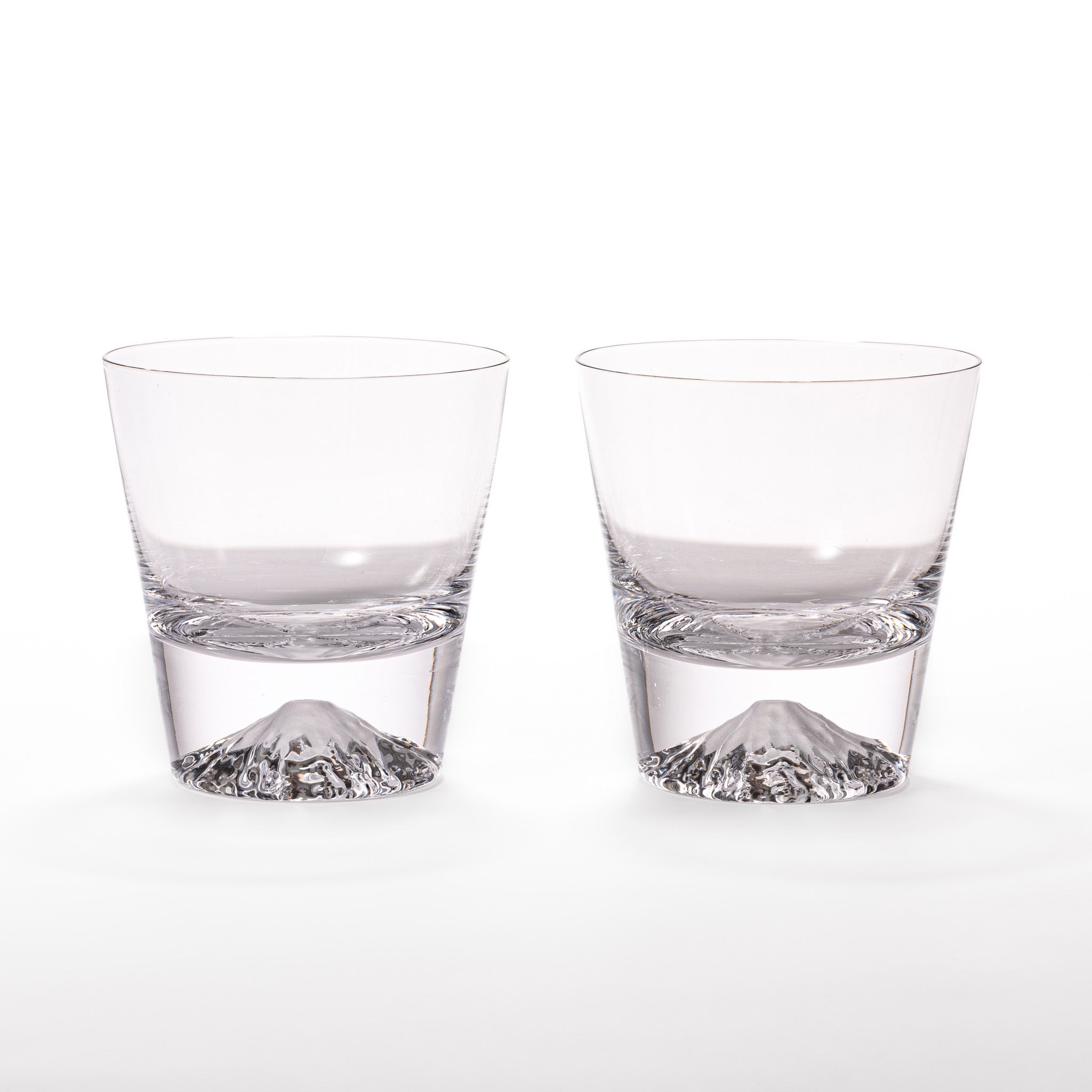 Tajima Mount Fuji Whiskey Glasses Set of 4 - Japanese Style Sake & Cocktail Drinking Cups - Perfect for Home Bar, Gifts & Asian-Themed Parties