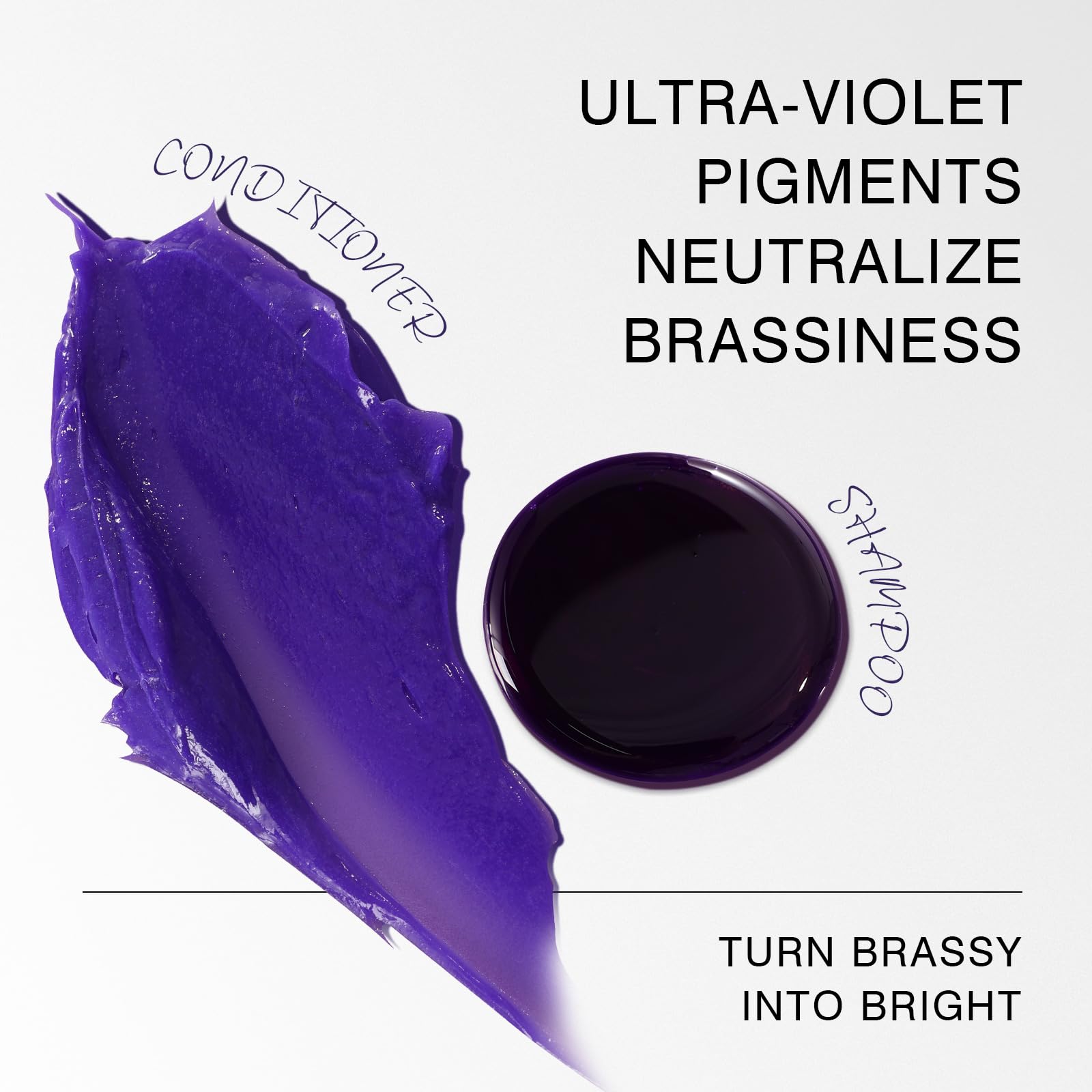 Best Purple Shampoo & Conditioner Set for Blonde & Gray Hair - Tones Brassiness & Enhances Shine | Perfect for Color-Treated & Bleached Hair Care Routine