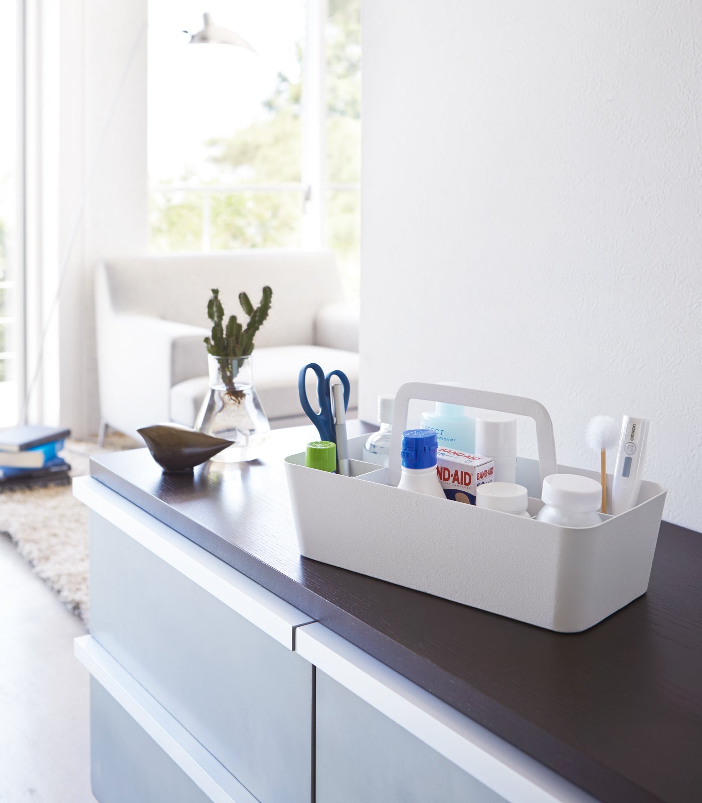 Steel Storage Caddy - Durable Organizer for Kitchen, Bathroom & Office Supplies | Perfect for Home & Office Organization