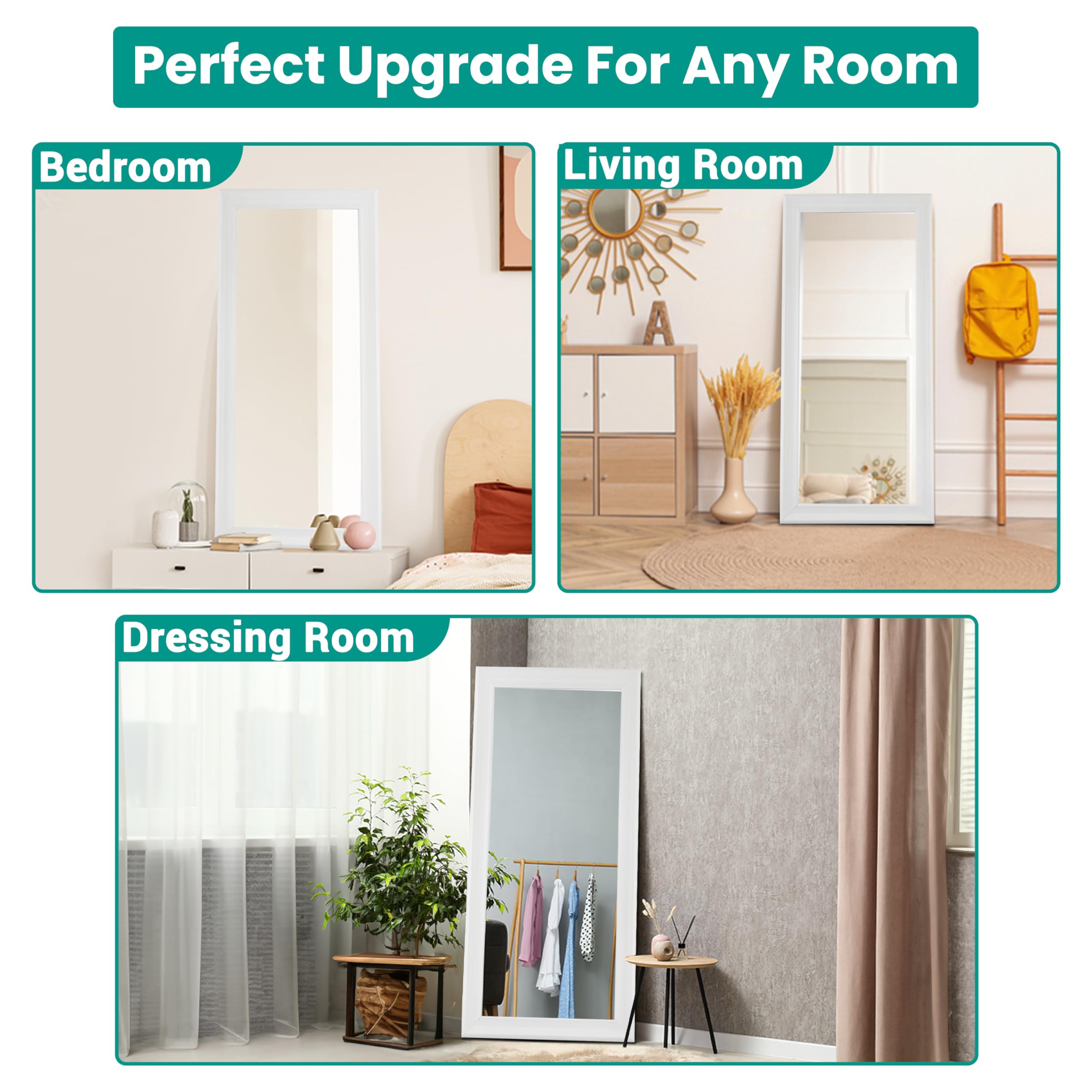 Naomi Home Framed Extra Large Floor Mirror - 65