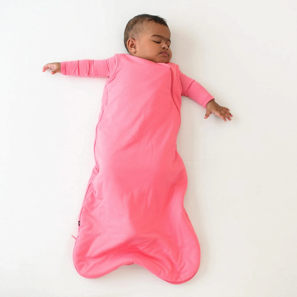 Kyte Baby 1.0 Tog Sleep Sack - Soft Bamboo Baby Sleeping Bag for Newborns & Infants | Lightweight & Breathable for Nursery, Daycare & Travel (Guava Color)
