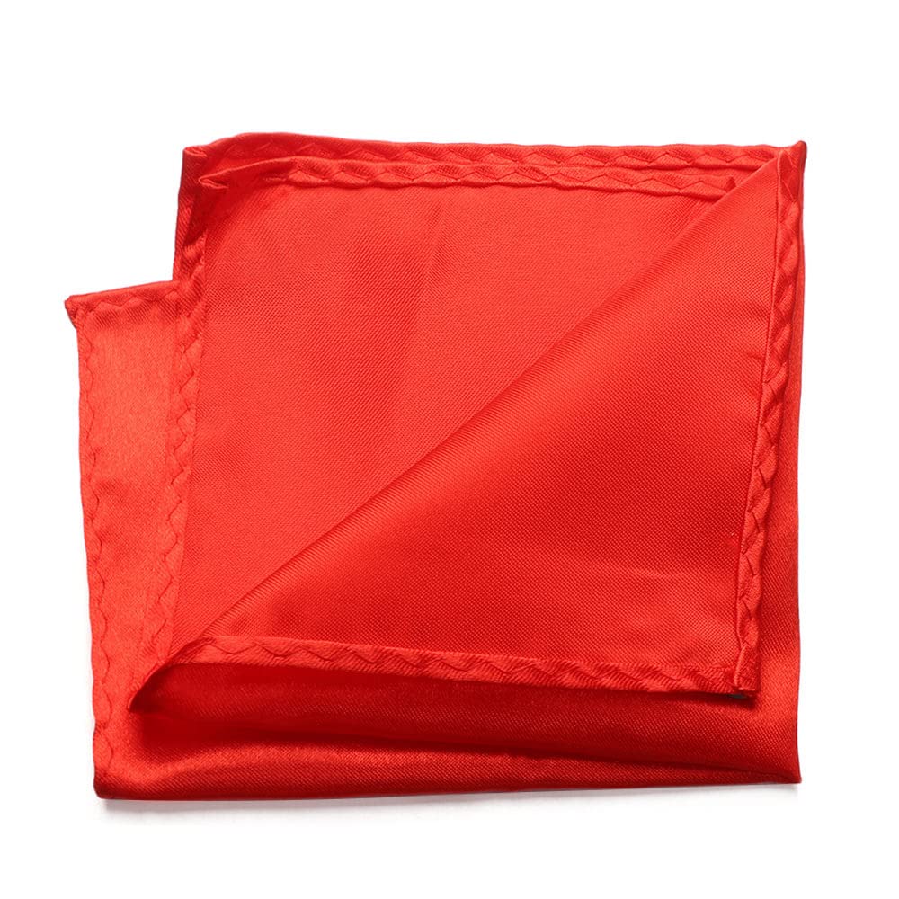 Premium Plain Pocket Squares for Men - Elegant Suit Hankies for Wedding, Party & Business - 100% Cotton Chest Towel - Perfect for Formal Events & Gifting