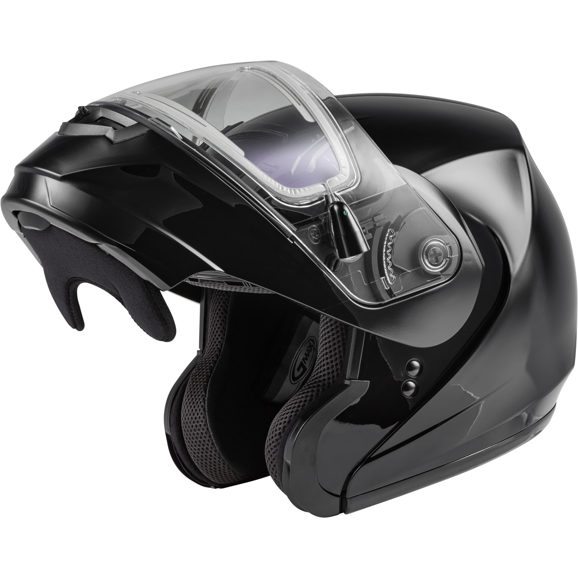 GMAX MD-04S Modular Snow Helmet with Electric Shield - Black, Medium - Winter Sports & Snowmobile Riding Gear for Cold Weather Protection