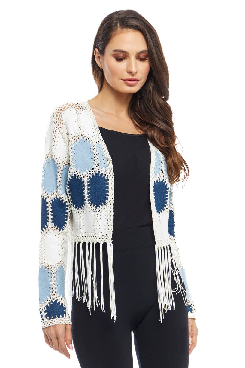 Boho Patchwork Fringe Vest for Women - Trendy Western Cowgirl Jacket with Tassels | Perfect for Music Festivals, Rodeos & Bohemian Outfits