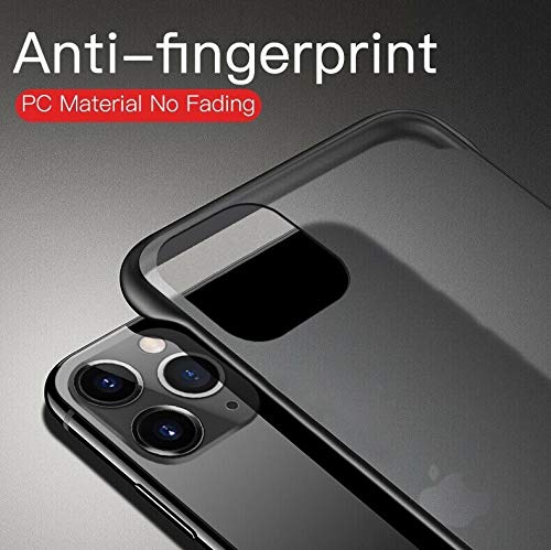 REALCASE iPhone 11 Pro Case - Slim Matte TPU Back Cover with Shockproof Bumper | Frameless Design | Compatible with iPhone 11 Pro (F-Black) | Perfect for Everyday Protection & Style