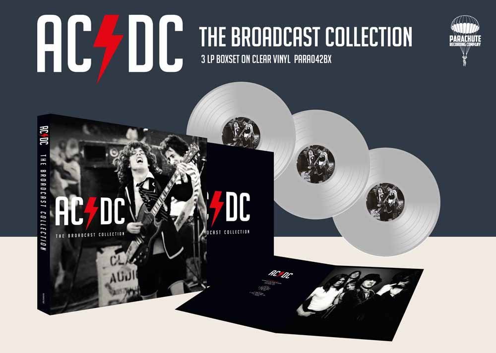 AC/DC Broadcast Collection Box - Vintage Rock Music Memorabilia for Fans & Collectors - Perfect for Home Decor, Music Studios & Gift Giving