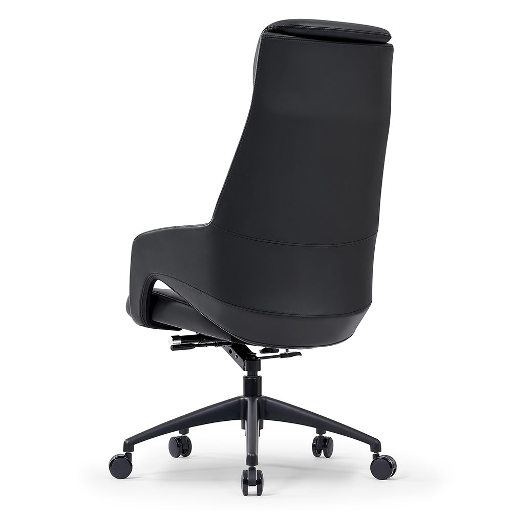 Premium RONAN Executive Office Chair - Ergonomic High Back Desk Chair with Adjustable Height & Lumbar Support - Black - Perfect for Home Office, Conference Rooms & Corporate Workspaces