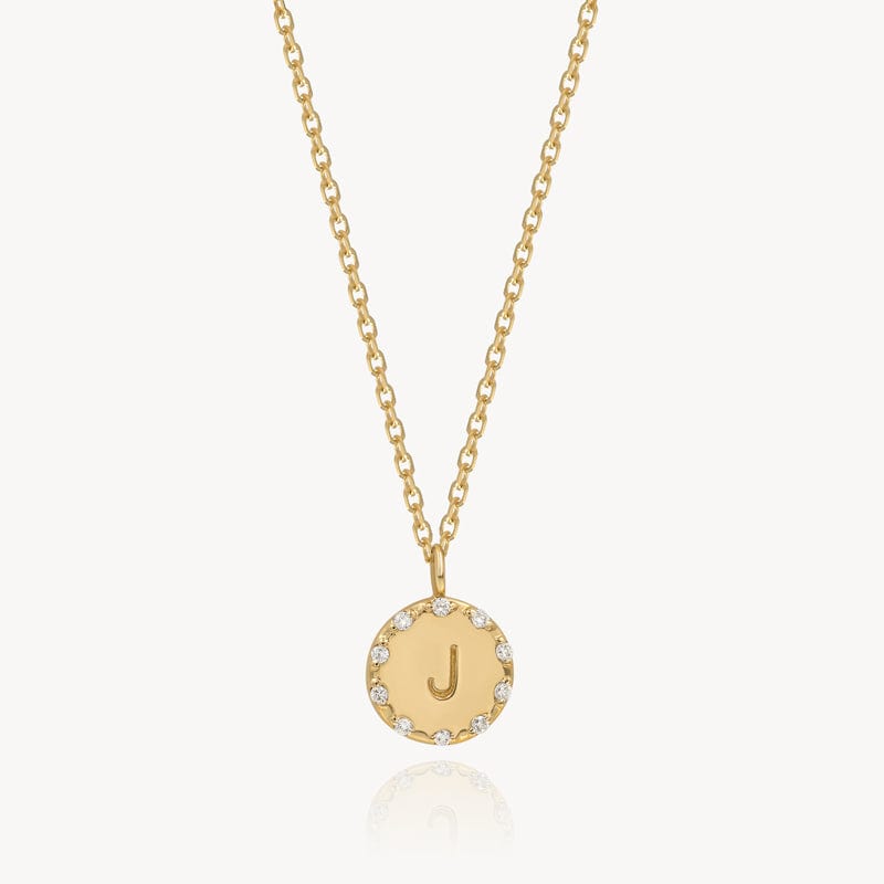 Personalized Diamond Initial Necklace for Women - 14K Gold or Sterling Silver Custom Monogram Pendant - Perfect Gift for Birthday, Anniversary, Valentine's Day & Mother's Day