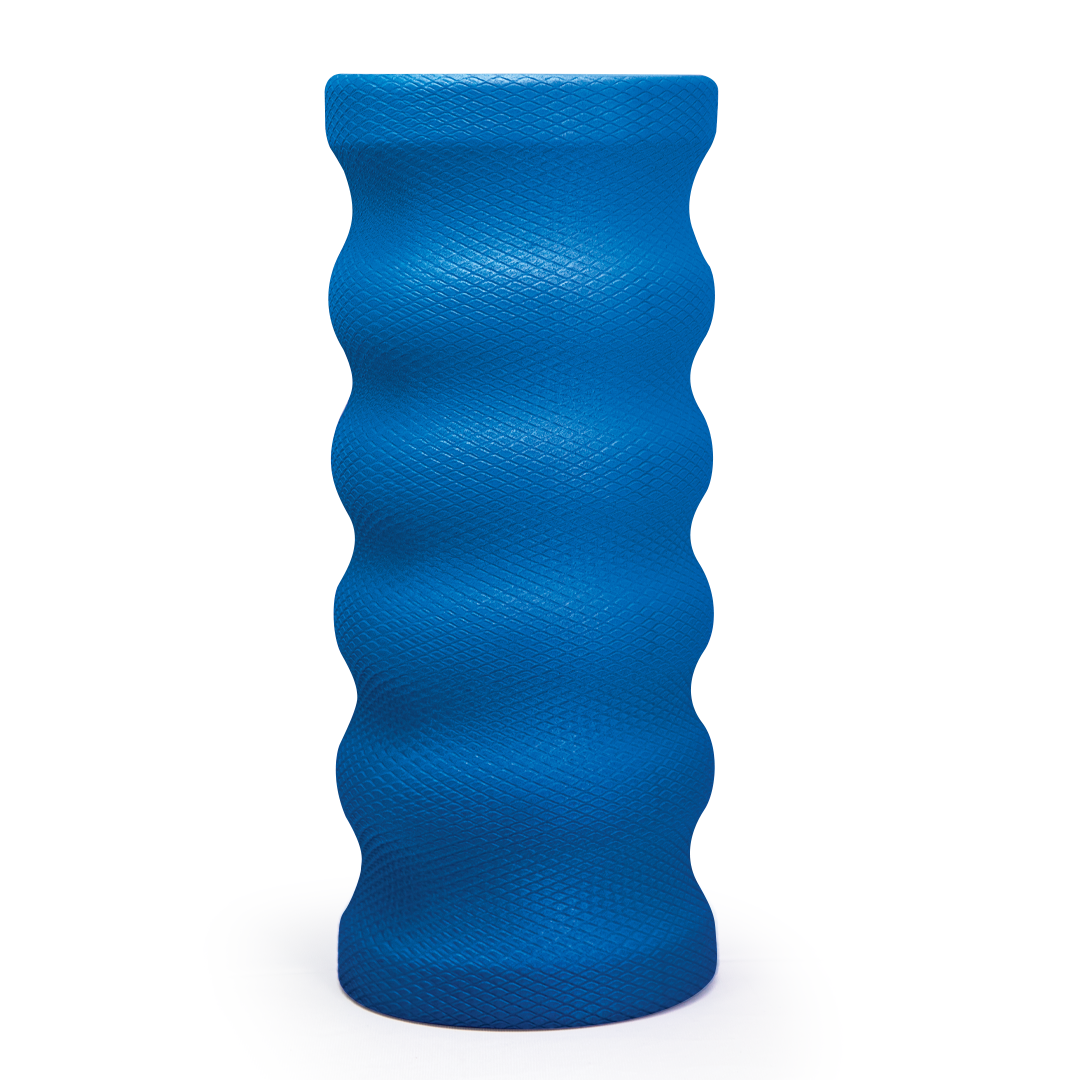 66Fit Wave Pro Foam Roller - 35cm High Density Muscle Massage Roller for Recovery, Pain Relief & Flexibility - Perfect for Gym, Yoga & Home Workouts