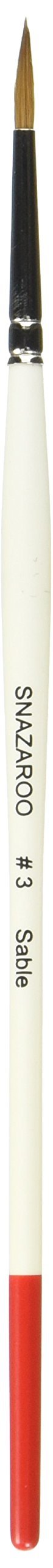 Ruby Red Paint Face Paint Brush - #3 Round Sable for Professional Face Painting & Halloween Makeup | Perfect for Artists, Kids, and Costume Parties