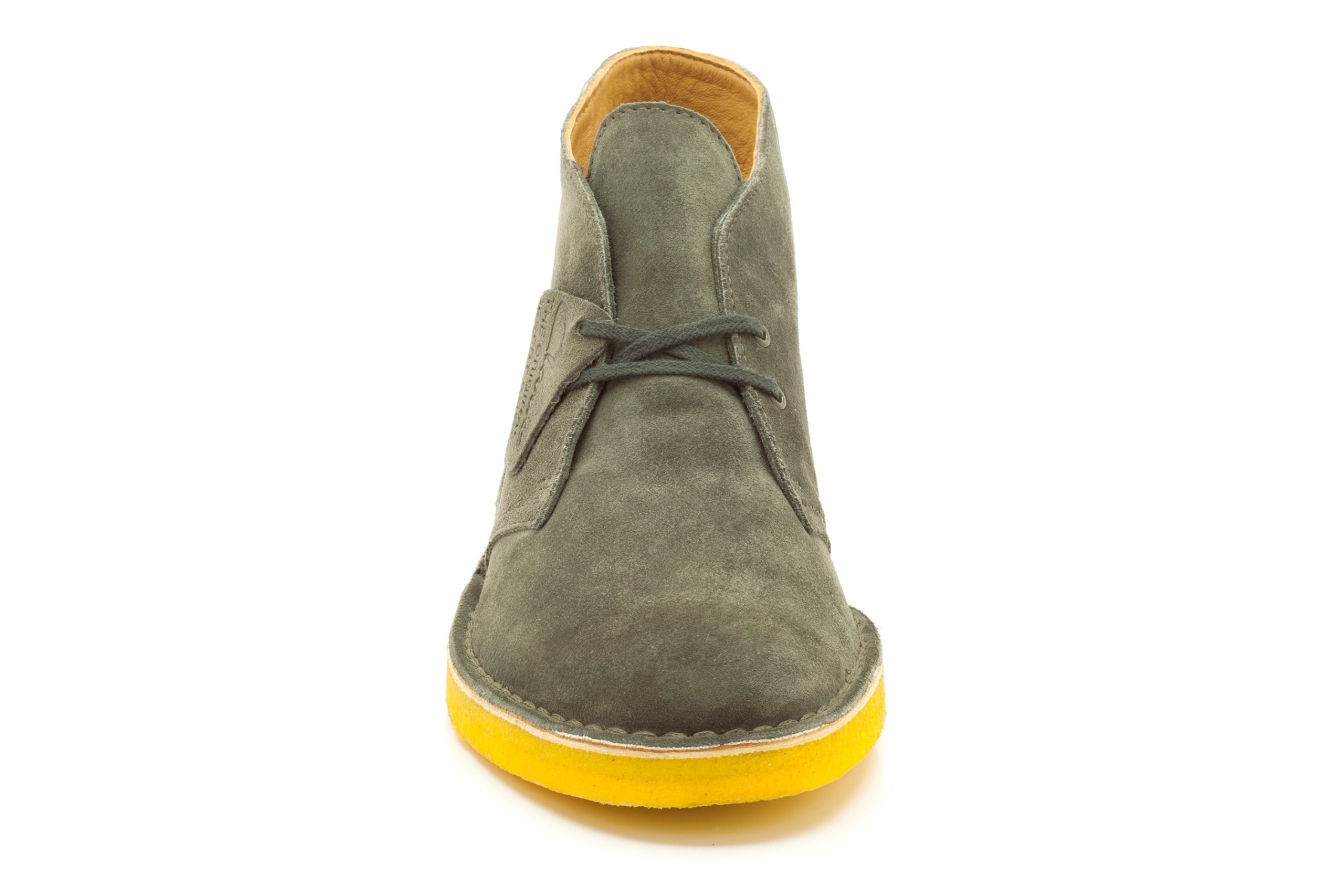 Clarks Men's Desert Boots in Khaki Suede - Comfortable Casual Shoes for Everyday Wear & Outdoor Activities