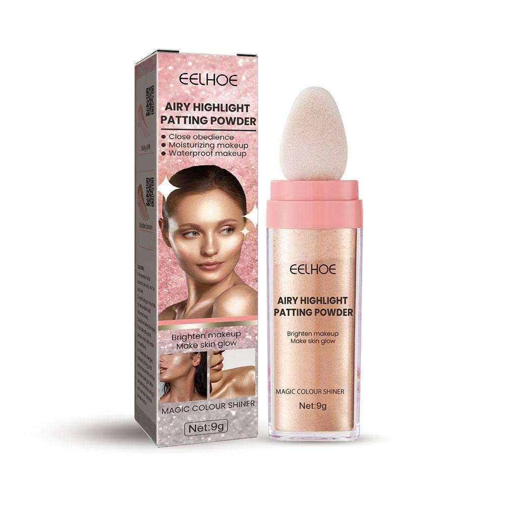 3 Colors Highlighter Powder - Shimmer Contour Blush for Face & Body - Fairy Glitter Makeup for Cheeks, Nose & Décolleté - Perfect for Parties, Photos & Special Occasions