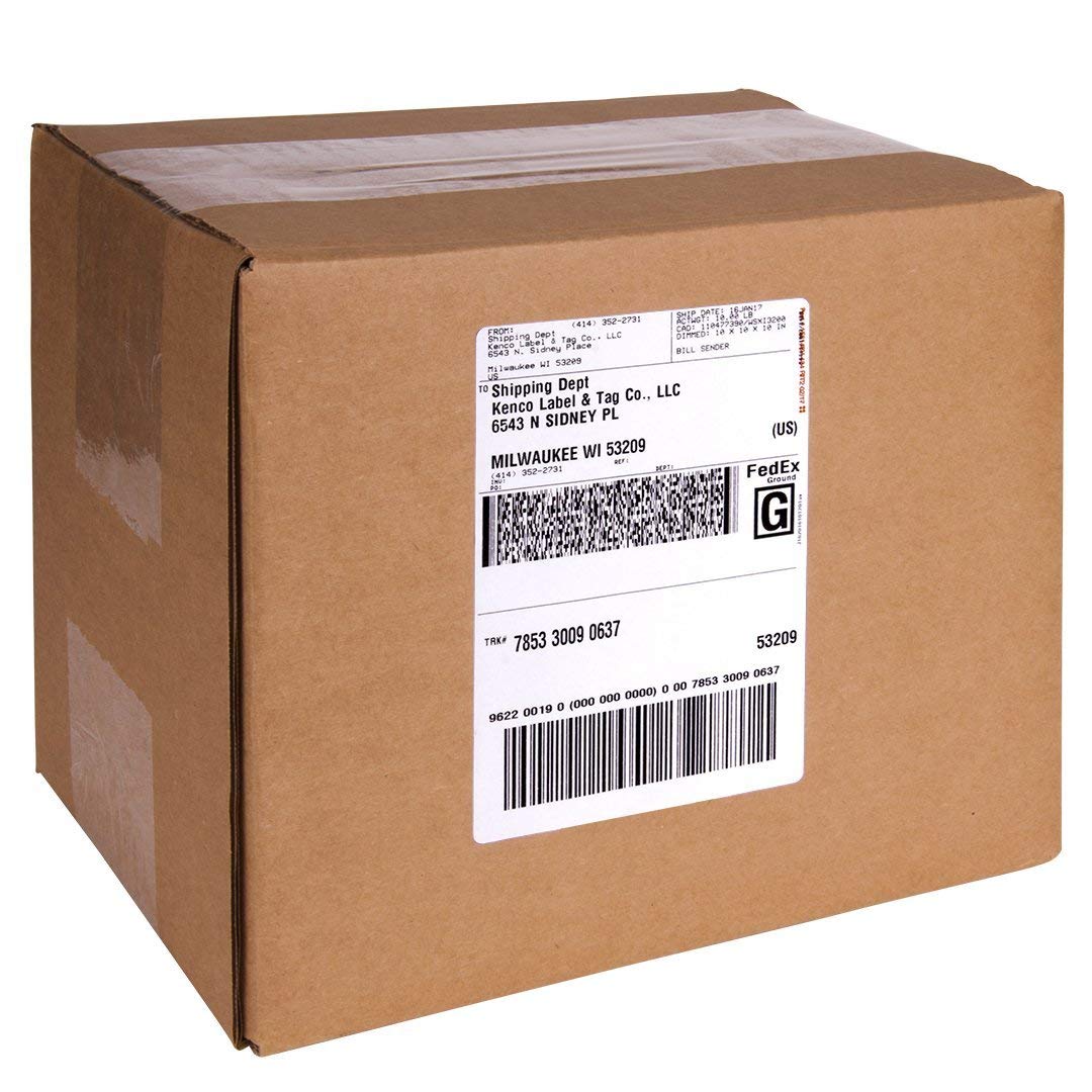 RBHK Half Sheet Self-Adhesive Shipping Labels for Laser & Inkjet Printers - 8000 Labels (4000 Sheets) with Rounded Corners | Perfect for E-commerce, Small Business Shipping & Package Labeling
