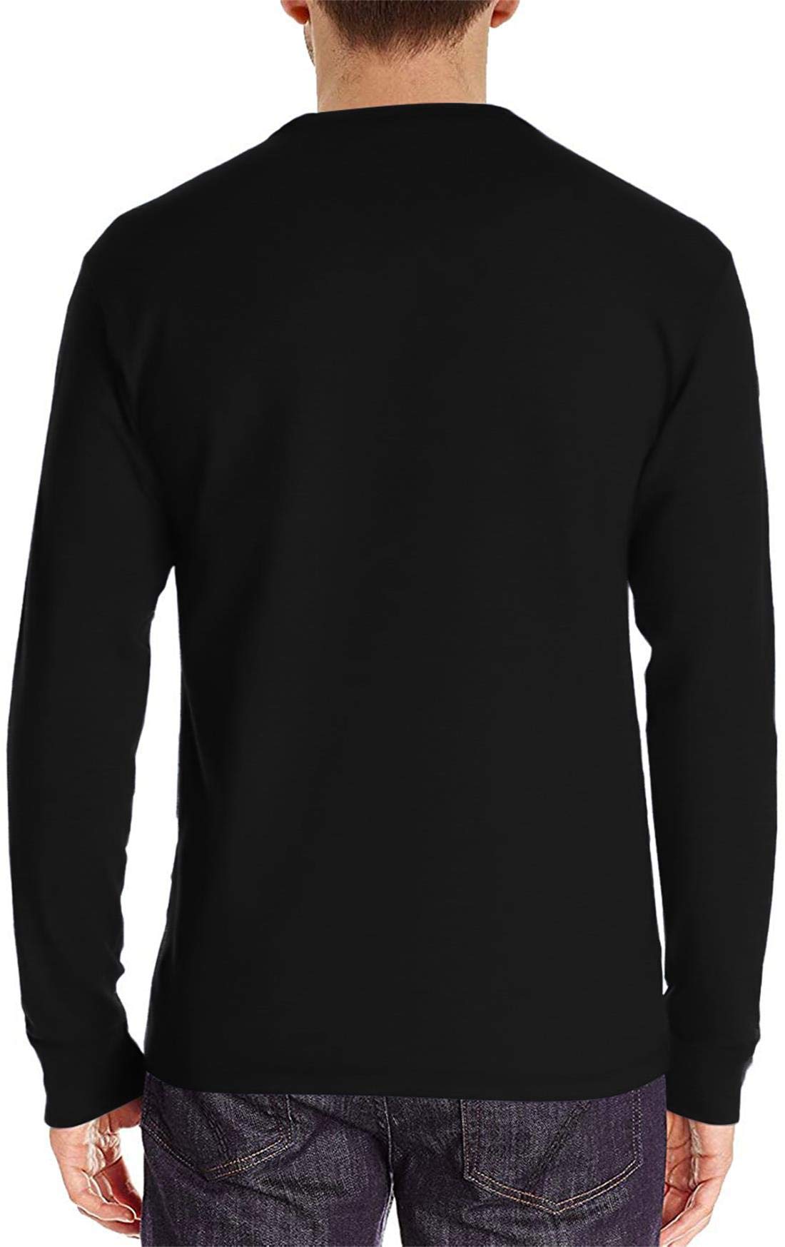Aiyino Men's Casual Slim Fit Long Sleeve Henley T-Shirt - 100% Cotton Comfortable Shirt for Everyday Wear, Work & Outdoor Activities