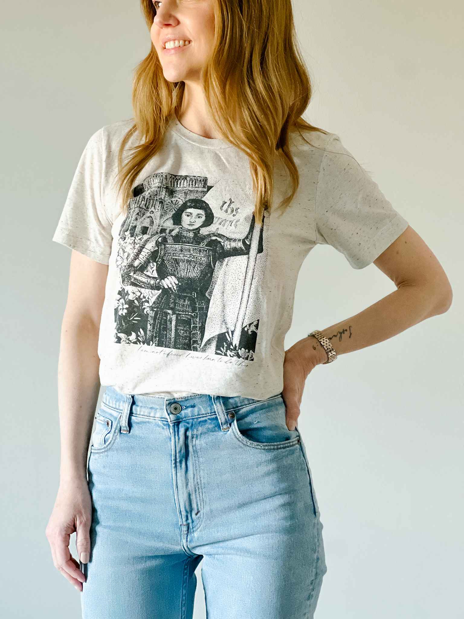Saint Joan of Arc T-Shirt - Vintage French Heroine Graphic Tee - Casual Wear & Historical Costume Inspiration