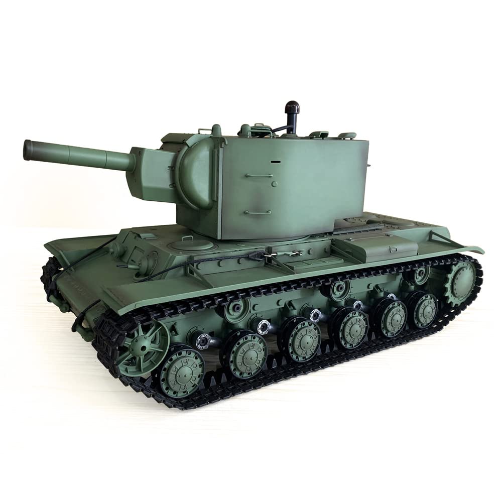 TOUCAN RC HOBBY 1/16 Scale Henglong TK7.0 Soviet KV-2 RC Tank with Barrel Recoil, BB Airsoft, Smoke & Sound Effects - Giant 3949 Model Military Toy for Adults & Kids | Battle Simulation, Collectible Display, Outdoor Play