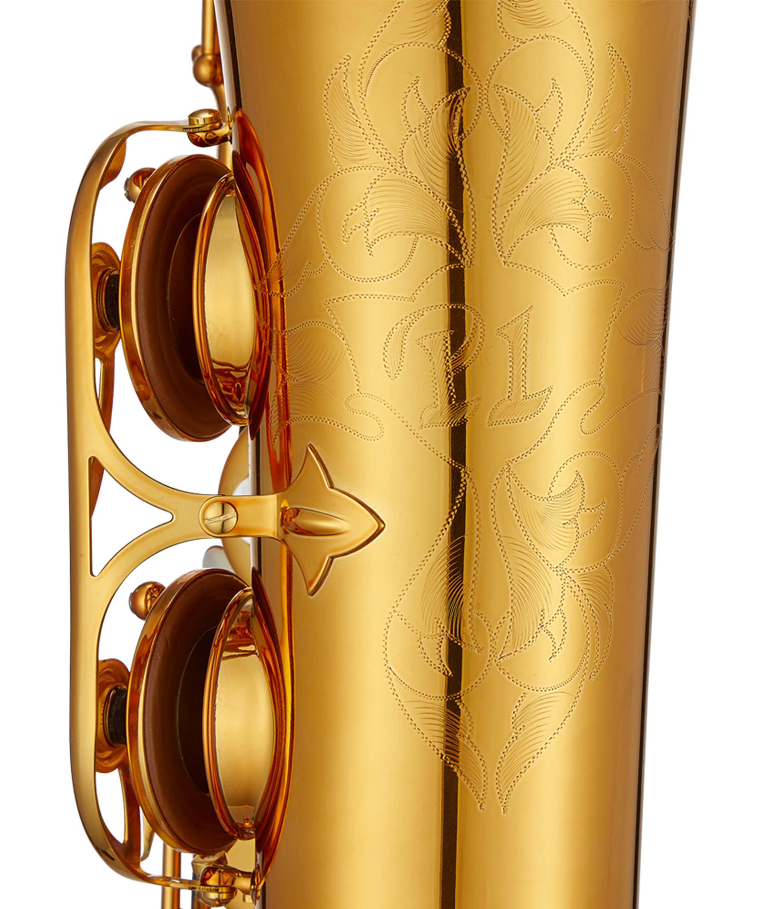 Antigua Winds TS6200 ProOne Tenor Saxophone - Professional Amber Brass Instrument for Jazz, Band & Studio Performance