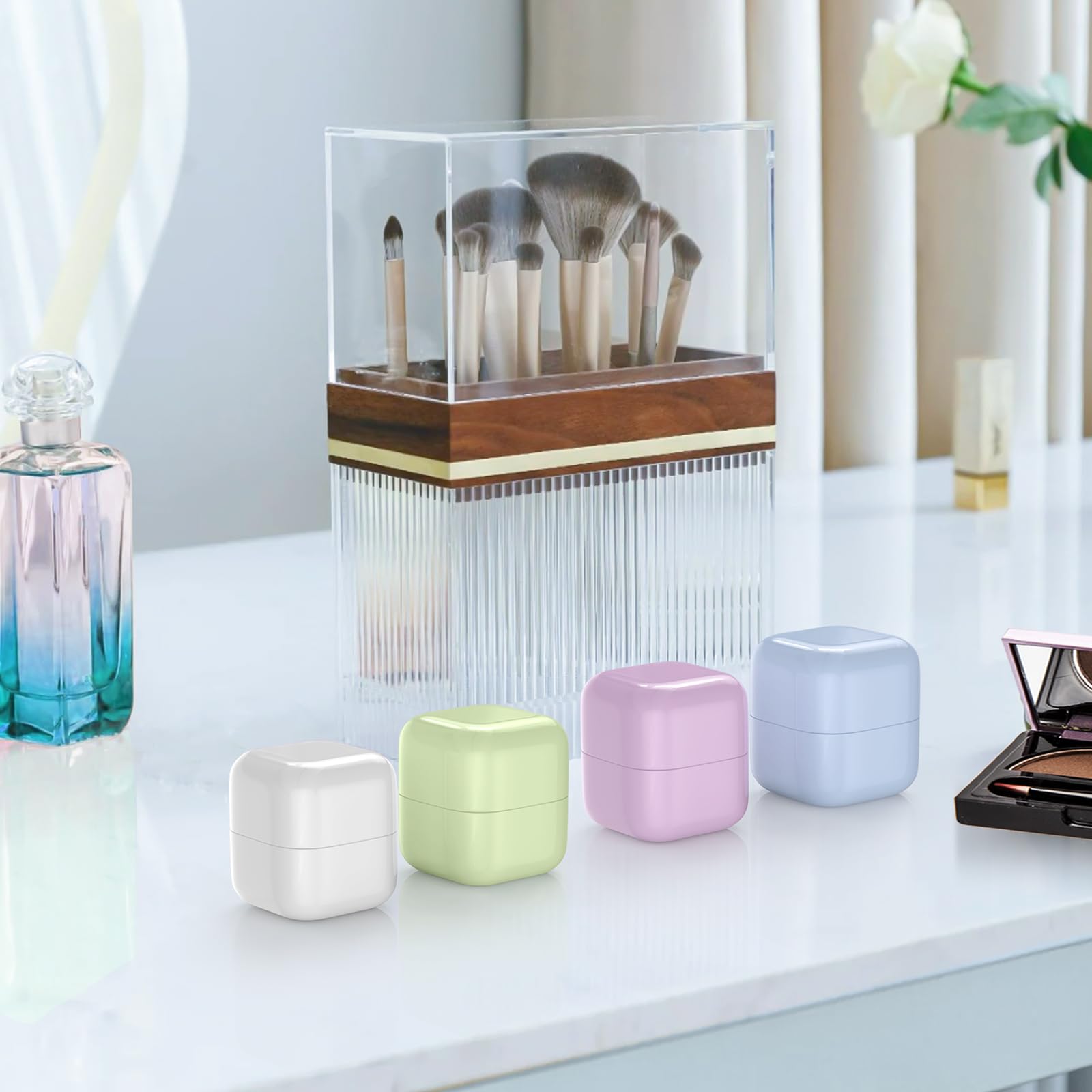 TSA Approved 1oz Travel Size Containers - Leak Proof Toiletry Bottles for Cosmetic, Face, Hand & Body Cream | Perfect for Air Travel, Gym & Vacation Essentials