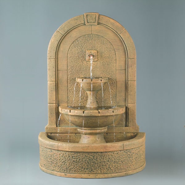 New Horizon Wall Fountain Fiore Stone - Outdoor Waterfall Decor for Garden, Patio & Backyard | Relaxing Zen Water Feature for Home & Office