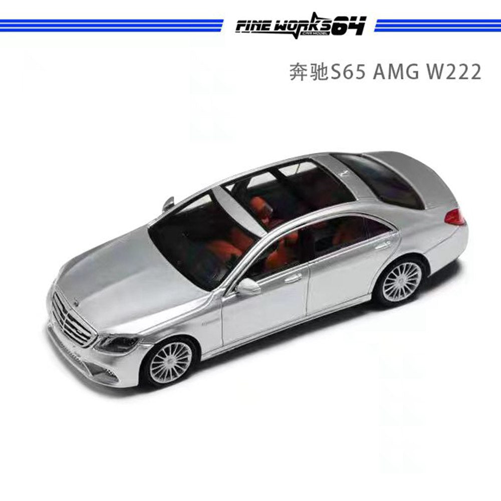 1:64 Mercedes Benz S65 AMG W222 Diecast Model Car - Limited Edition Collectible Toy for Adults & Kids - Perfect for Display, Gifts, and Car Enthusiast Collections