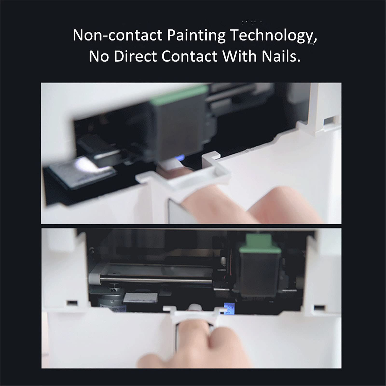 3D Automatic Nail Printer - Touch Screen Nail Art Machine with 6 Nail Polish Brushes & LED Dryer Lamp, 1500+ Designs for Home & Salon Manicure | Perfect for DIY Nails, Bridal Parties & Professional Nail Artists