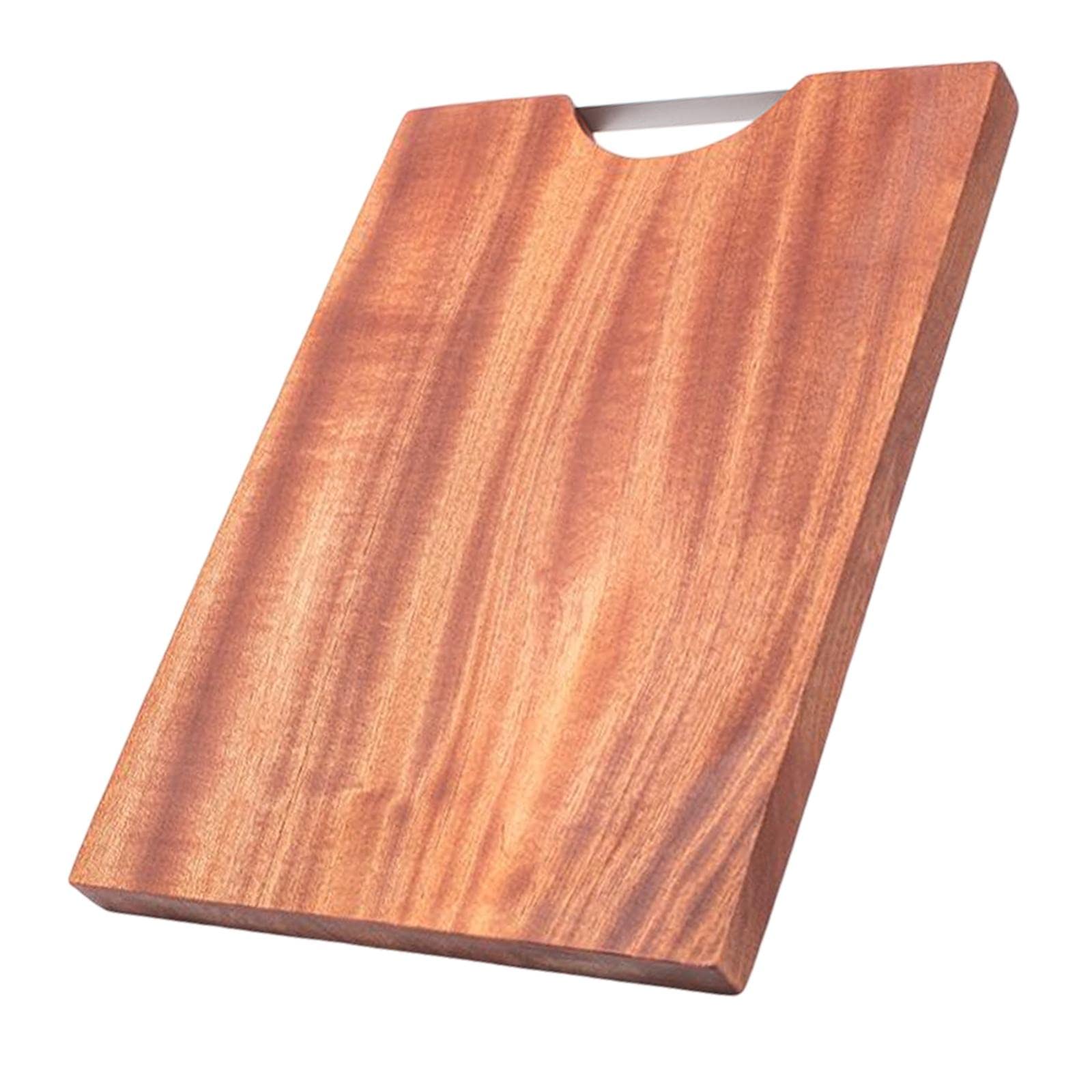 Premium FAKEME Bamboo Cutting Board - Large 33x23x2.5cm Kitchen Chopping Block for Pizza, Meat, Bread & Steak | Non-Slip Durable Wooden Board for Food Prep, Serving & Entertaining
