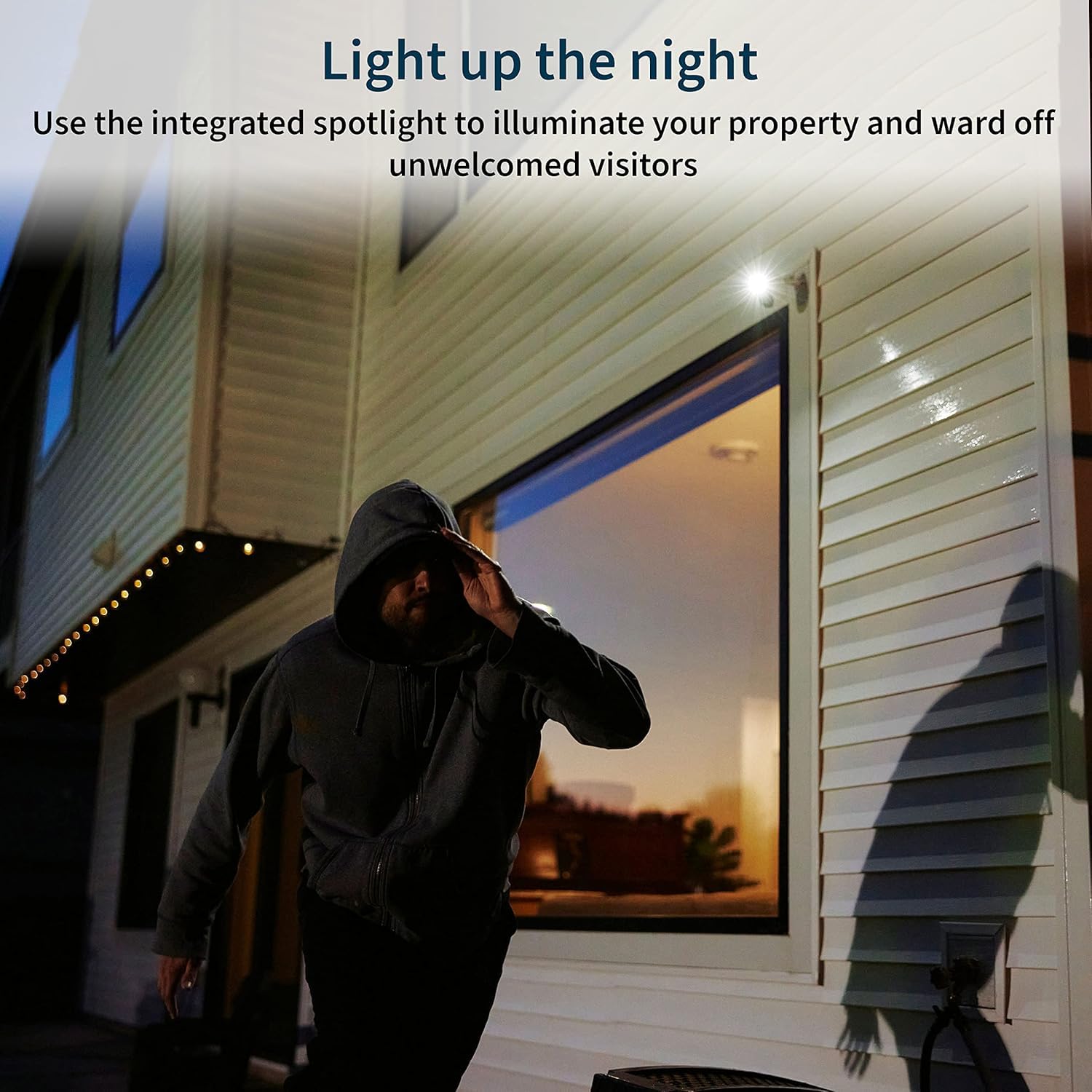 Arlo Pro 5S 2K Wireless Security Camera System - 3 Pack with Spotlight, Color Night Vision, Motion Detection, Dual Band WiFi, 2-Way Audio & Built-in Siren (White, VMC4360P, Renewed) - Ideal for Home Security, Baby Monitoring & Outdoor Surveillance