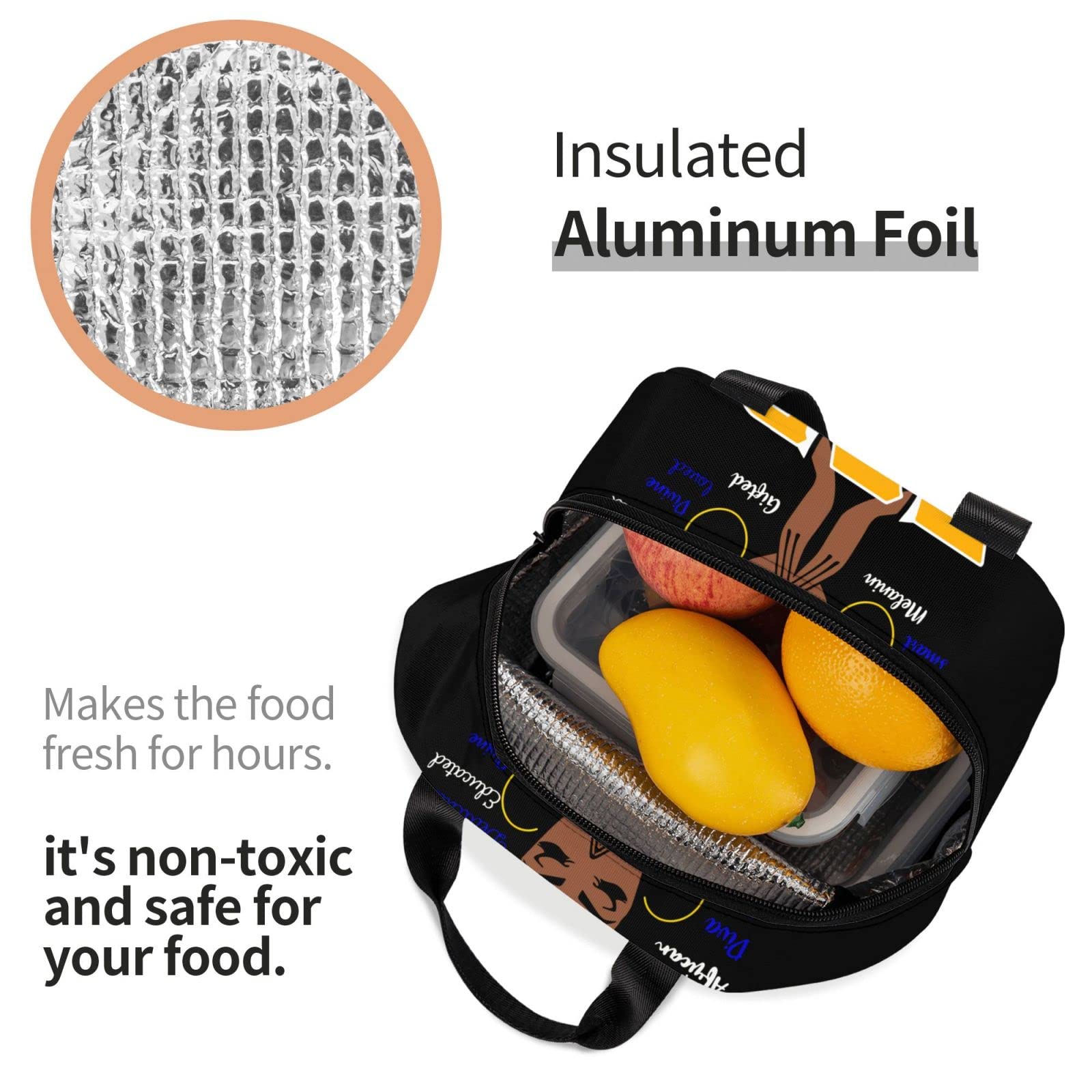 Insulated Lunch Bag for Women & Men - Reusable Lunch Tote for Work, Office, Picnic & Travel - Leakproof Cooler Lunch Box for Adults (Perfect for Commuting, Camping & Outdoor Activities)