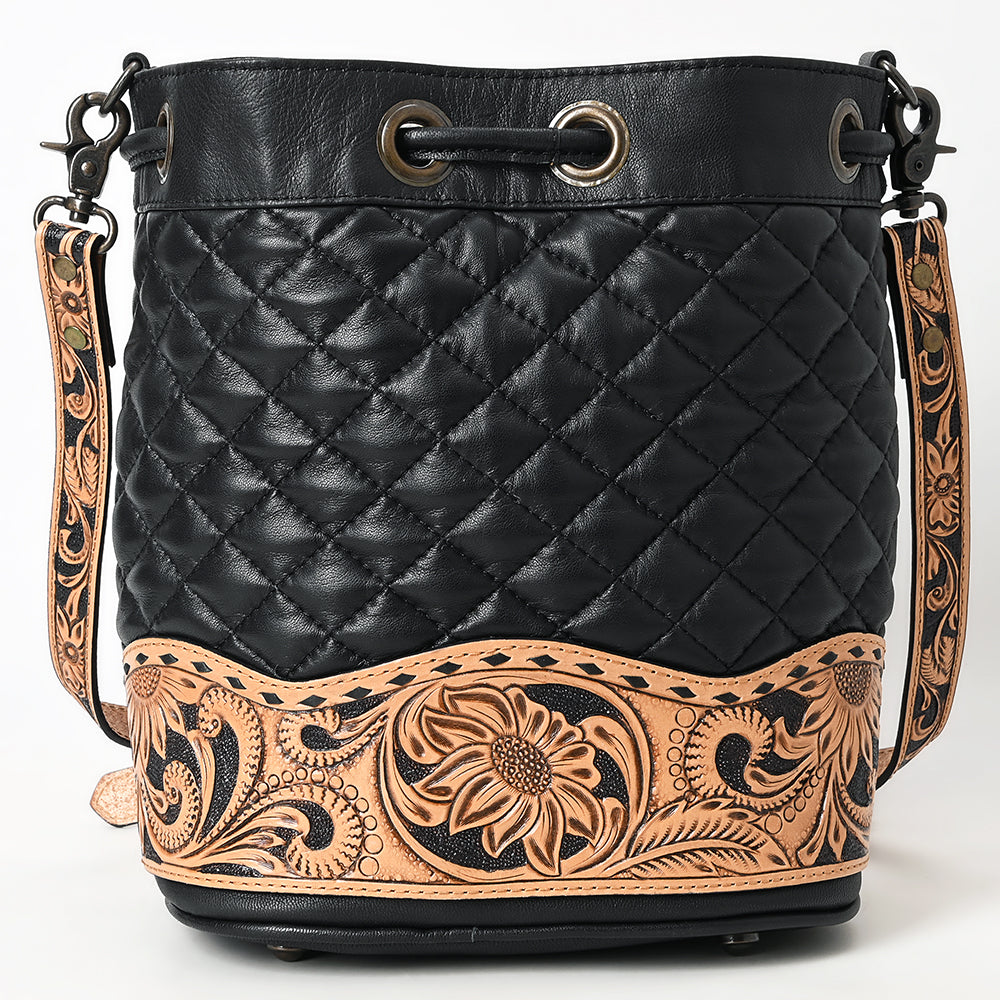 ADBG1670 Genuine Leather Women's Bucket Bag - Handcrafted Leather Purse for Women | Perfect for Work, Travel & Everyday Use
