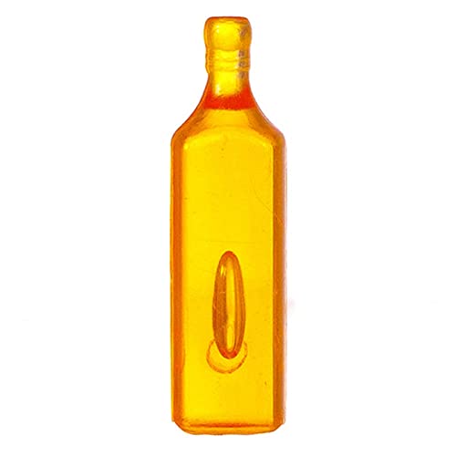 Wholesale Miniature Orange Liquor Bottles for Dollhouse - Unlabeled Glass Bottles for DIY Crafts, Mini Bar Decor & Collectibles