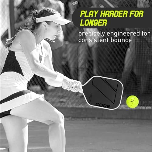 Premium Outdoor Pickleball Balls - USAPA Approved Set of 4-50 | Durable 40-Hole Polypropylene Design for Professionals & All Skill Levels | Perfect for Tournaments, Backyard Games & Club Play