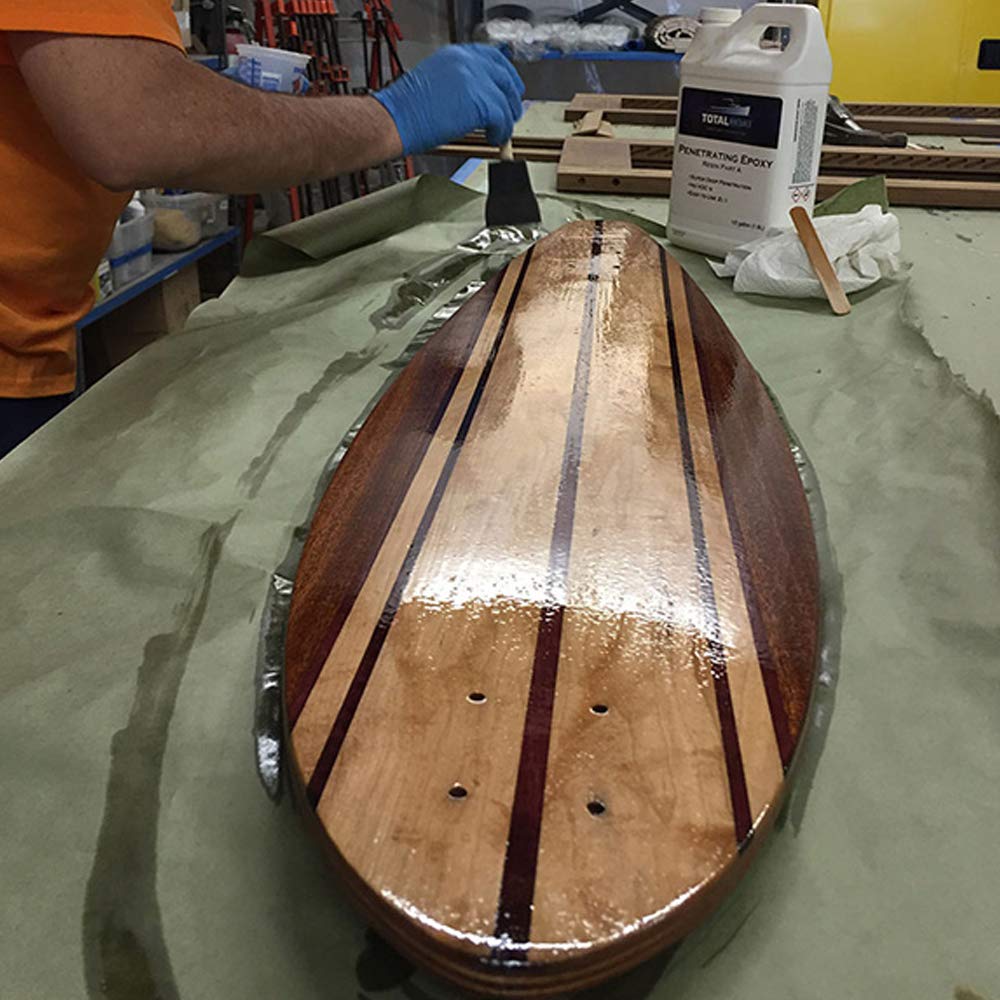 TotalBoat Clear Penetrating Epoxy Wood Sealer & Stabilizer - Half Gallon for Rot Repair, Wood Restoration & Protection - Ideal for Boats, Decks, Furniture & Outdoor Wood Projects