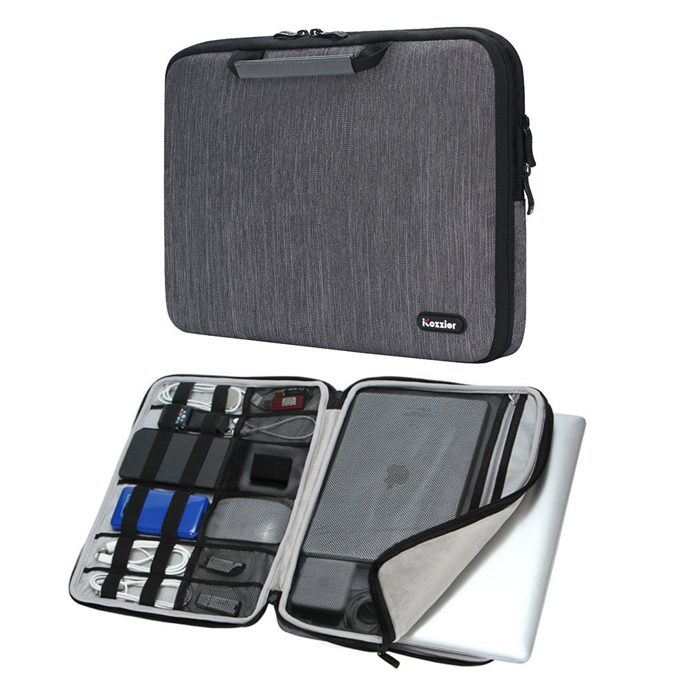 iCozzier 15-15.6 Inch Laptop Sleeve Case for MacBook Air/Pro - Protective Handle Strap Bag for 15