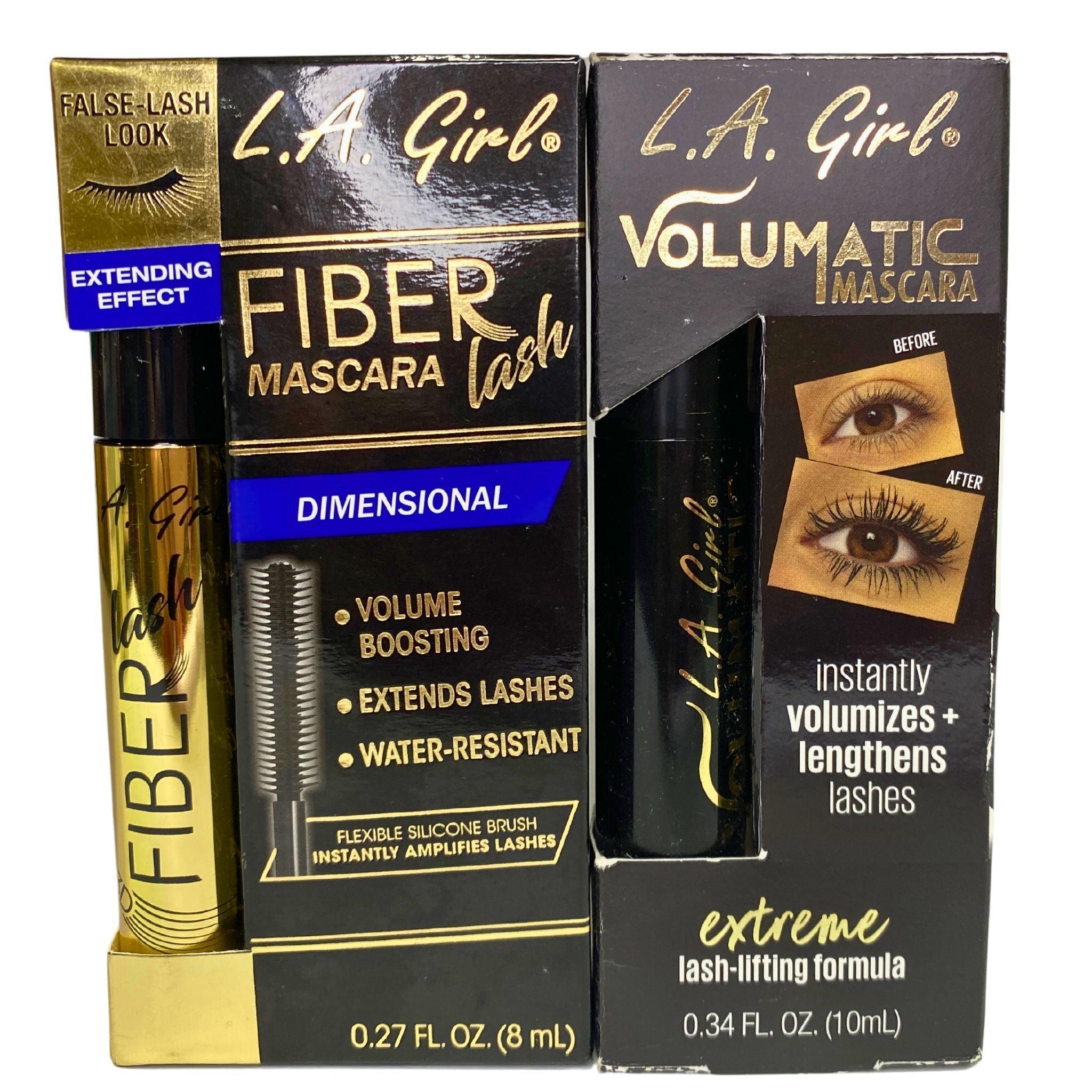 LA Girl Volumatic & Fiber Mascara - 52 Piece Bulk Set for Dramatic Lashes | Waterproof & Lengthening Mascara for Day & Night Makeup Looks