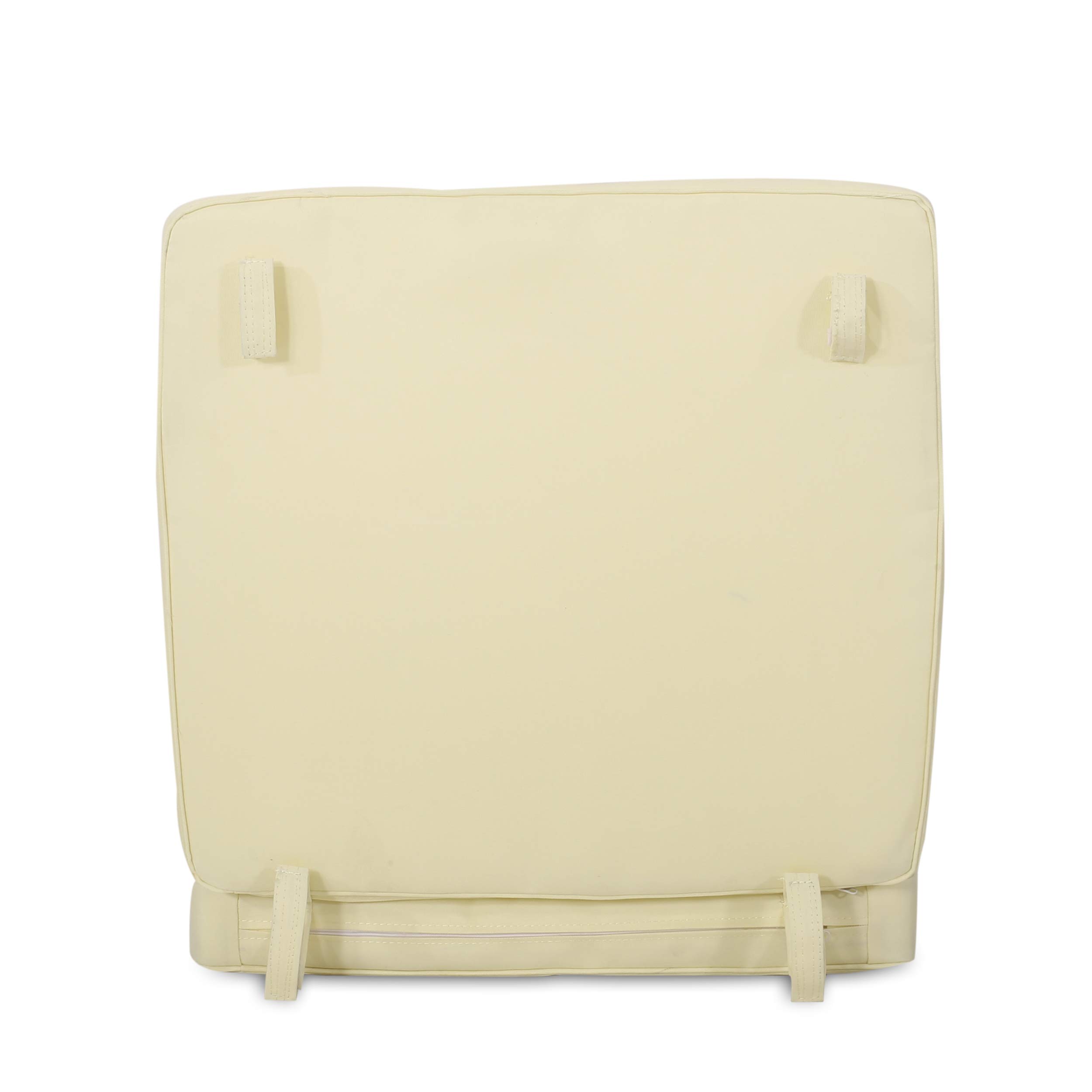 Christopher Knight Home Gavin Outdoor Water Resistant Fabric Club Chair Cushions - 1 Pack Cream - Weatherproof Patio Furniture Cushions for Garden, Poolside & Deck Lounge Chairs