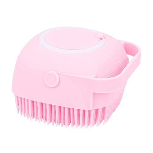 MOJIBE Silicone Body Scrub Brush with Shampoo Dispenser - Soft Exfoliating Bath Brush for Shower & Spa - Gentle Skin Cleansing & Massage (Multi-Color) | Perfect for Exfoliation, Back Scrubbing & Luxurious Bath Time